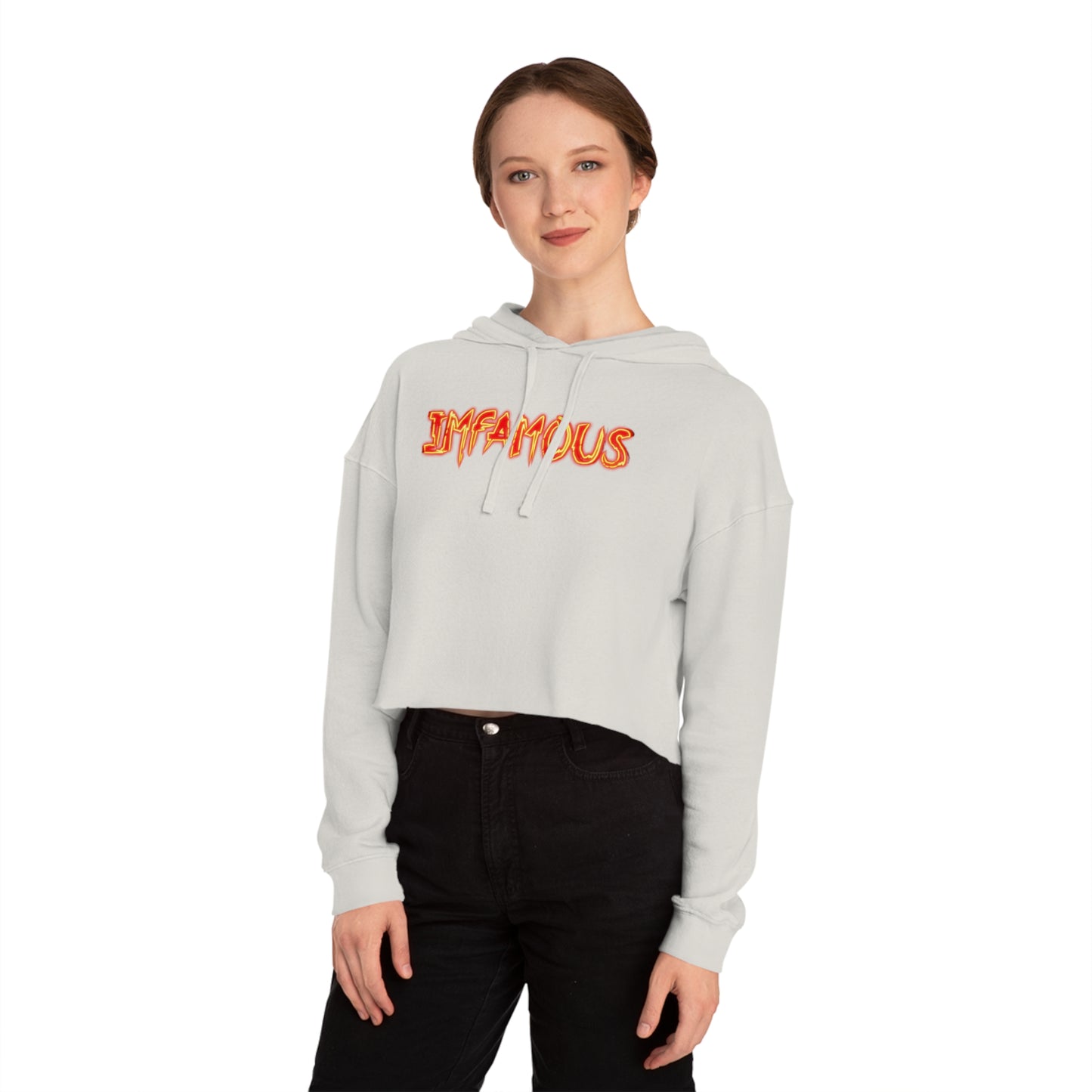 Cropped Hoodie Imfamous Women's Crop Top Sweatshirt