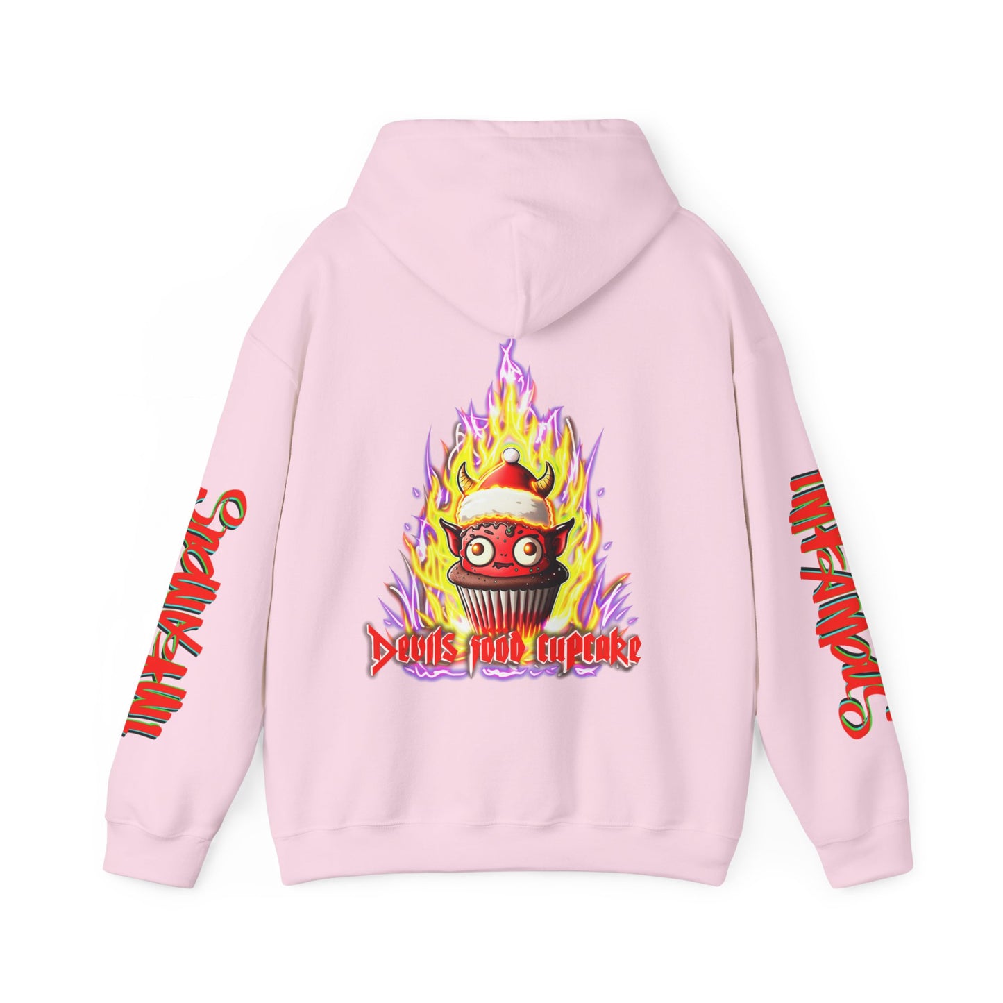 Premium Hooded Sweatshirt - Imfamous Devils Food Cupcake Design