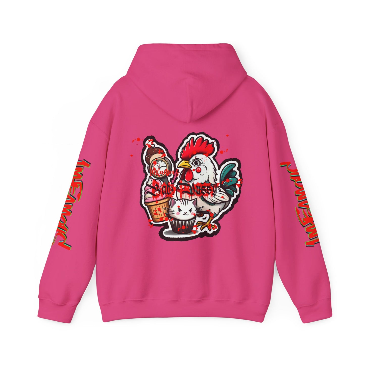 Sudadera con capucha con el famoso diseño de Bad Pussy Cat - Unisex