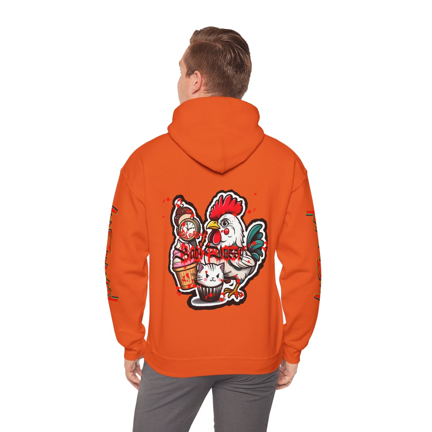 Sudadera con capucha con el famoso diseño de Bad Pussy Cat - Unisex