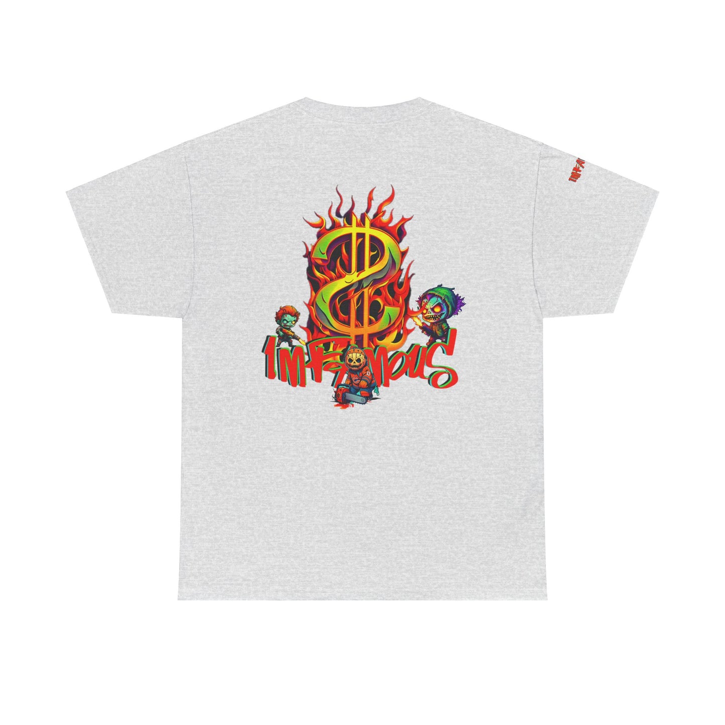 Premium graphic T-shirt - Imfamous halloween logo Design