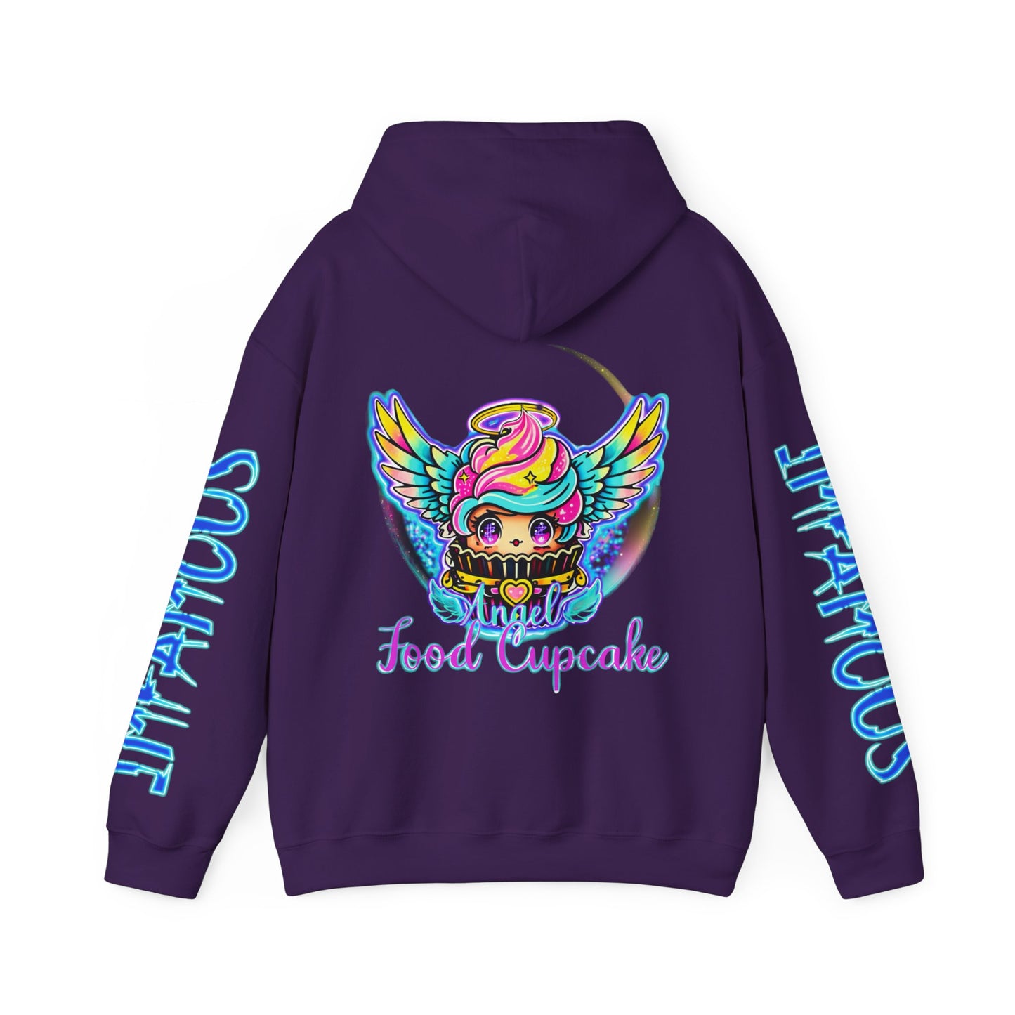 Imfamous Angel Cupcake Graphic Hoodie - Stylish Unisex Heavy Blend Sweatshirt