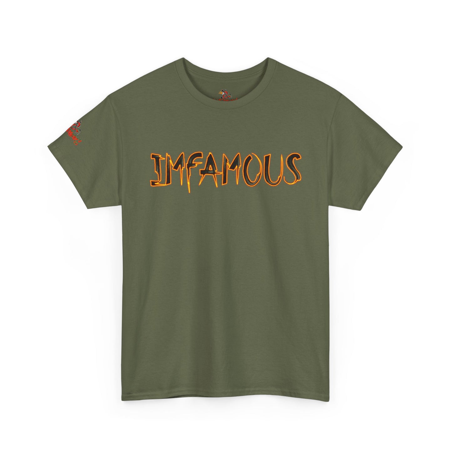 Imfamous Devils Food Cupcake Zombie attack Graphic Tee - Fun Casual Wear, Unisex T-Shirt for Food Lovers, Halloween fun gift