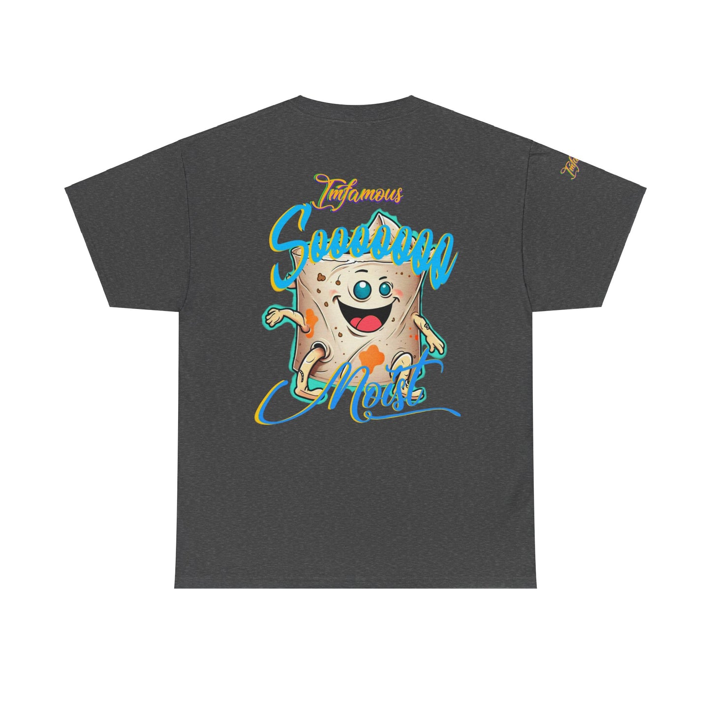Premium graphic T-shirt - Funny Toilet paper humor - Imfamous oh so moist