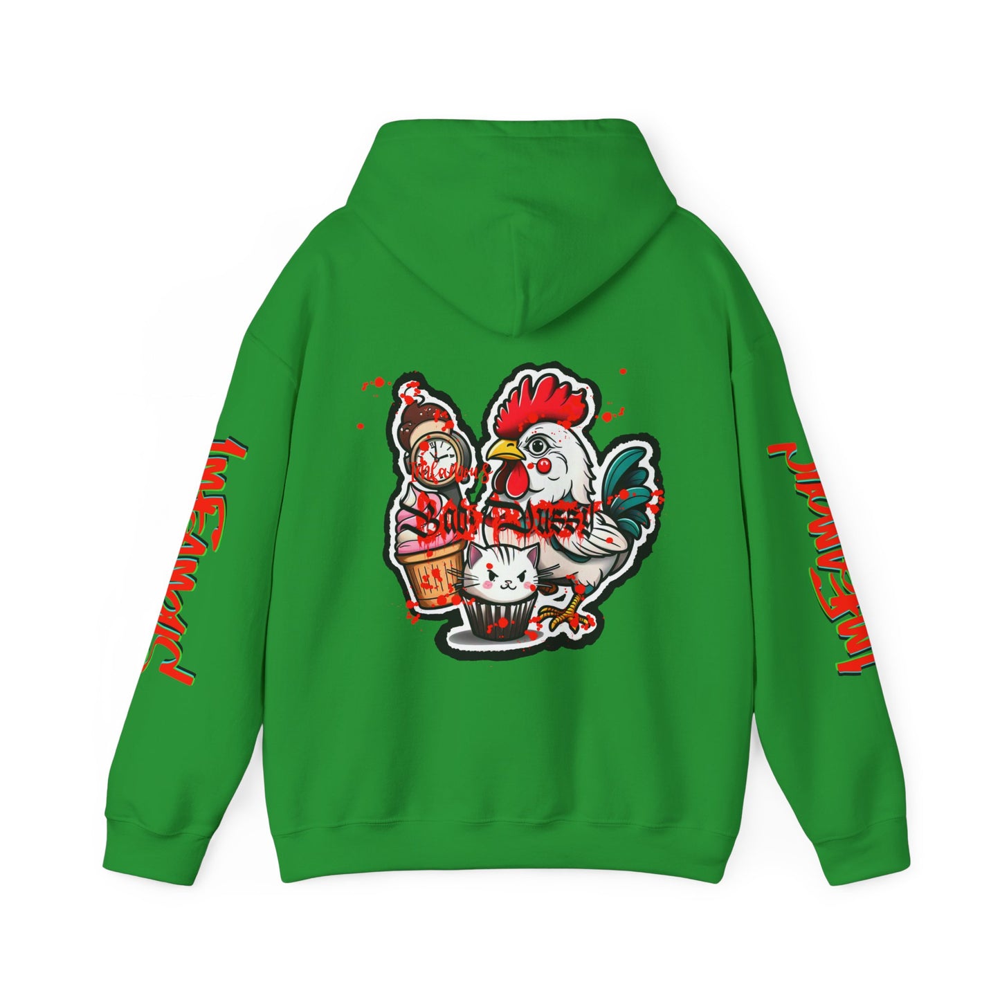 Sudadera con capucha con el famoso diseño de Bad Pussy Cat - Unisex