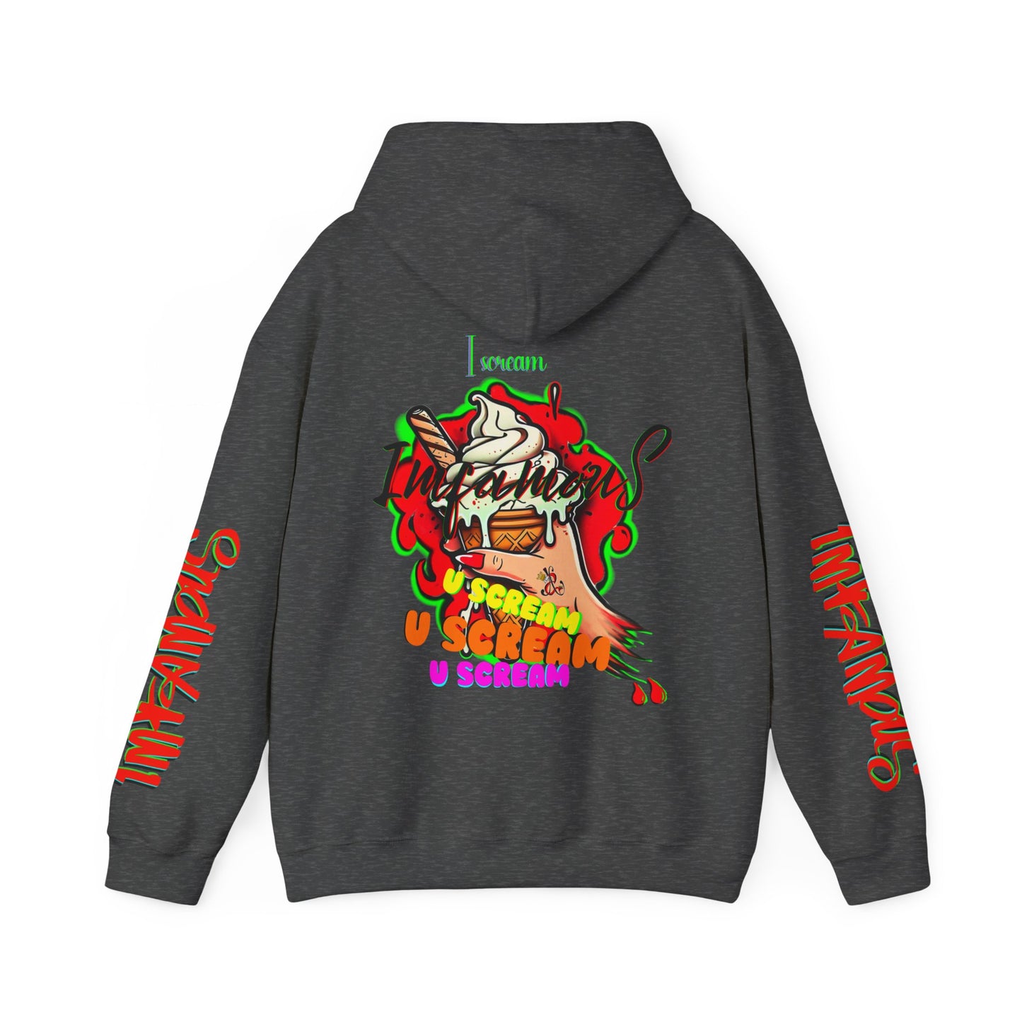 premium Hooded Sweatshirt - Imfamous I-scream Halloween spooky