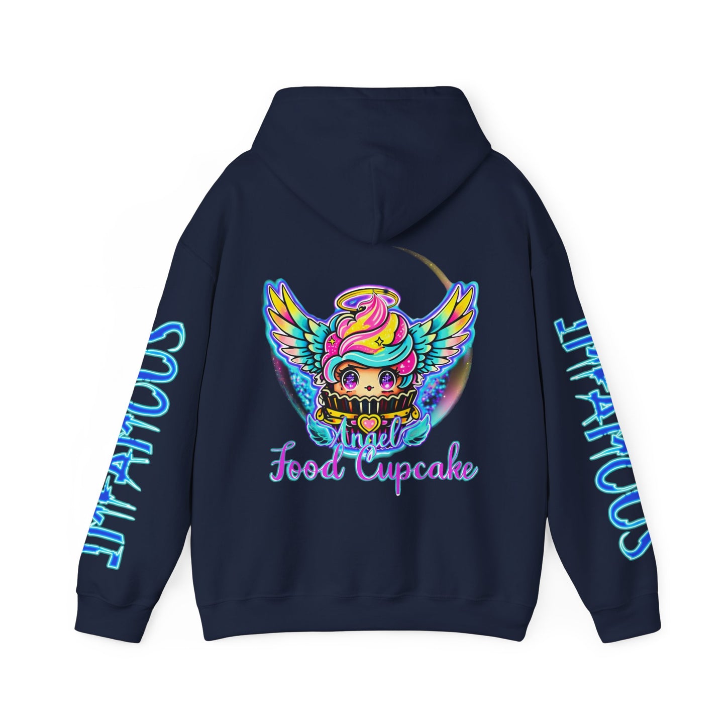 Imfamous Angel Cupcake Graphic Hoodie - Stylish Unisex Heavy Blend Sweatshirt