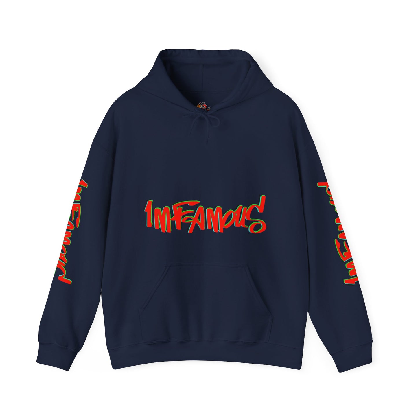 带有 Imfamous 品牌徽标的连帽运动衫
