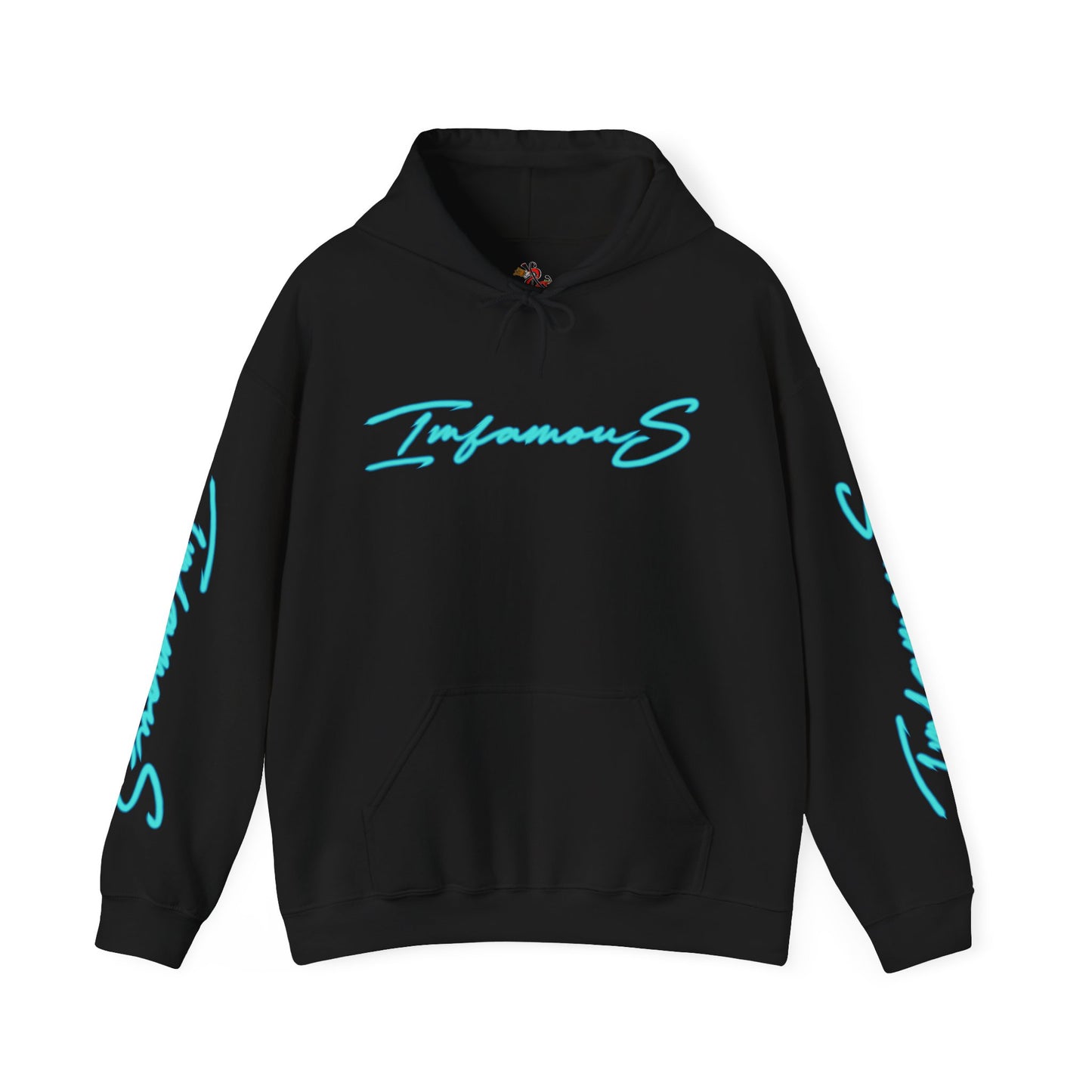 Premium Hooded Sweatshirt - Imfamous Golden Moose Knuckles Design