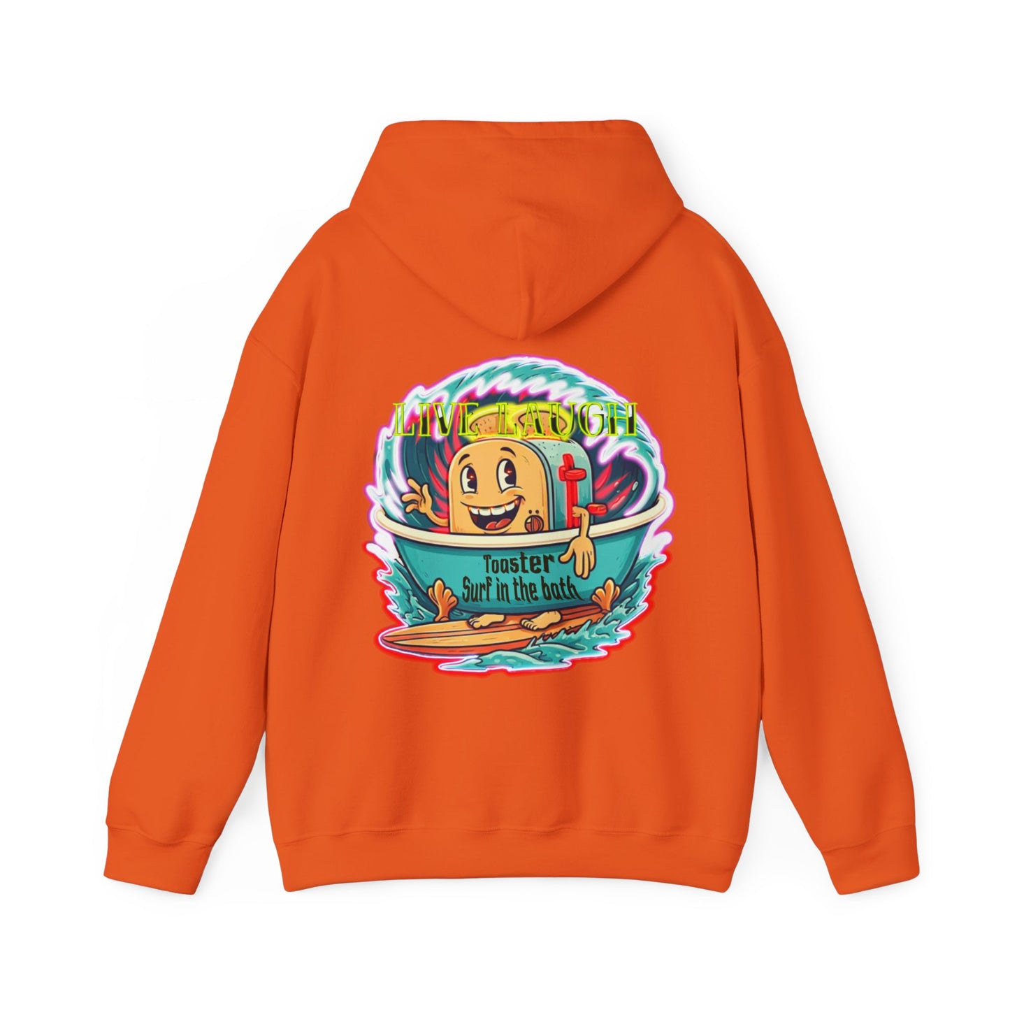 Premium hooded sweatshirt - Funny live laugh Toaster Surf in a bath