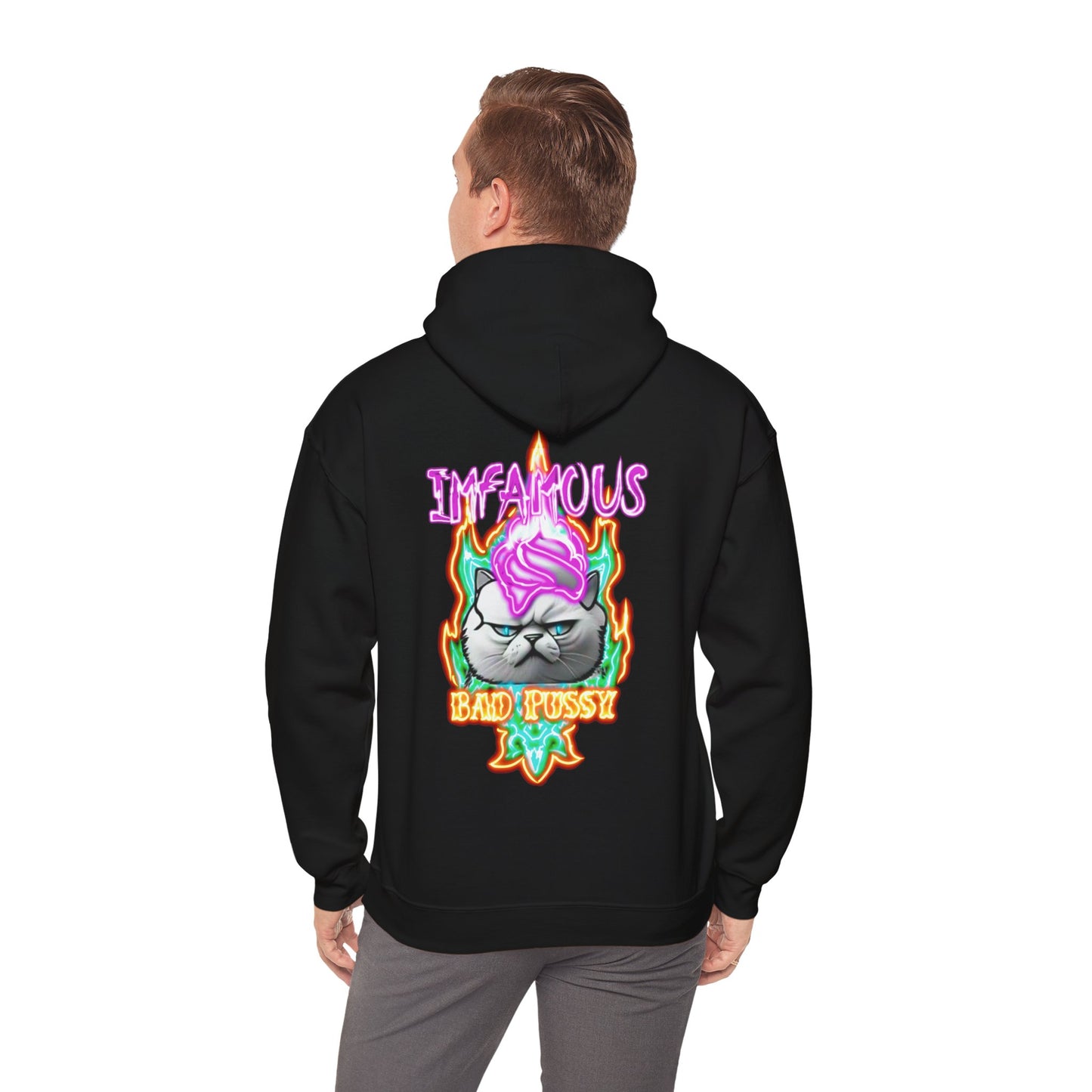 Premium Hooded Sweatshirt Imfamous Bad Pussy #6
