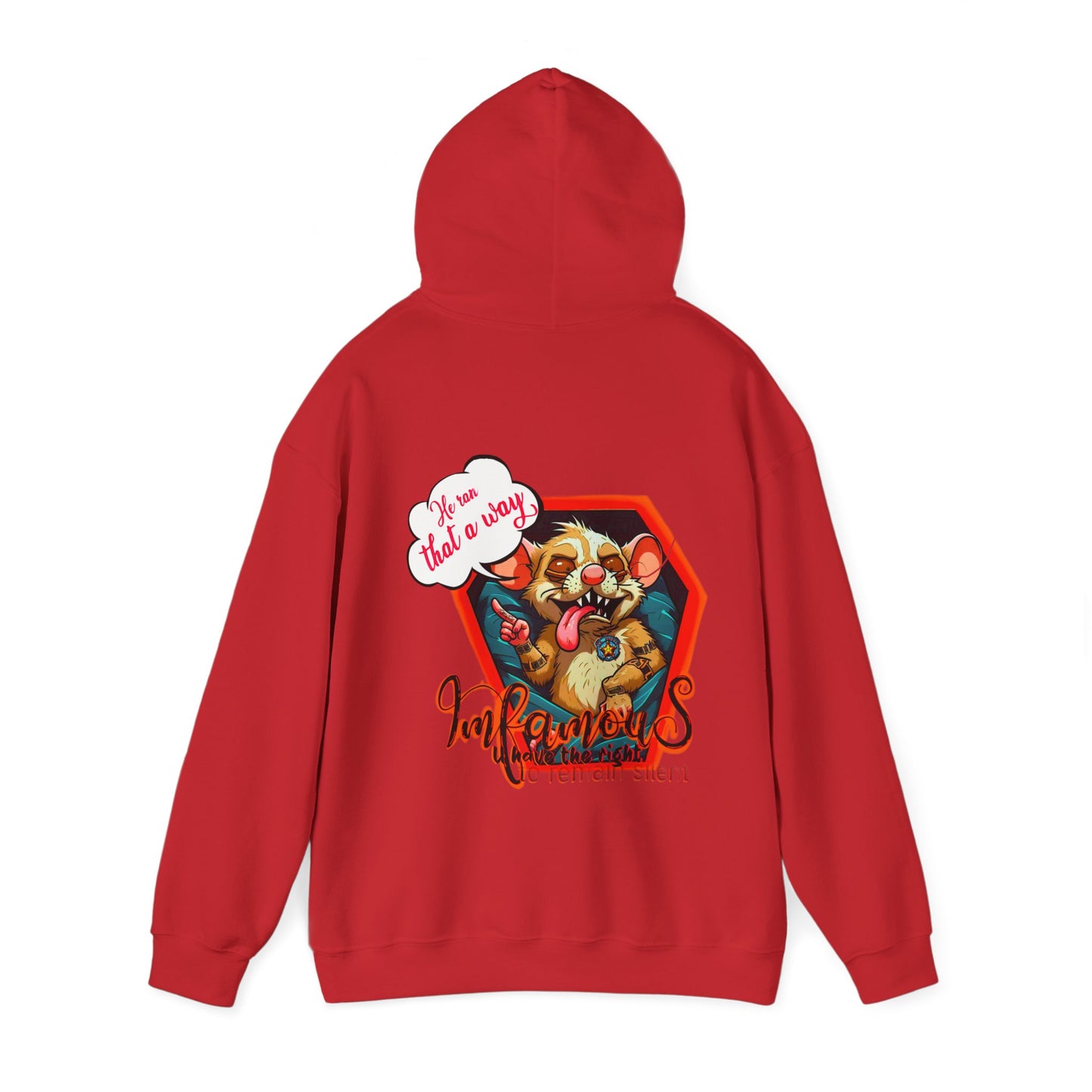 连帽运动衫 - Imfamous Dead Rat Design