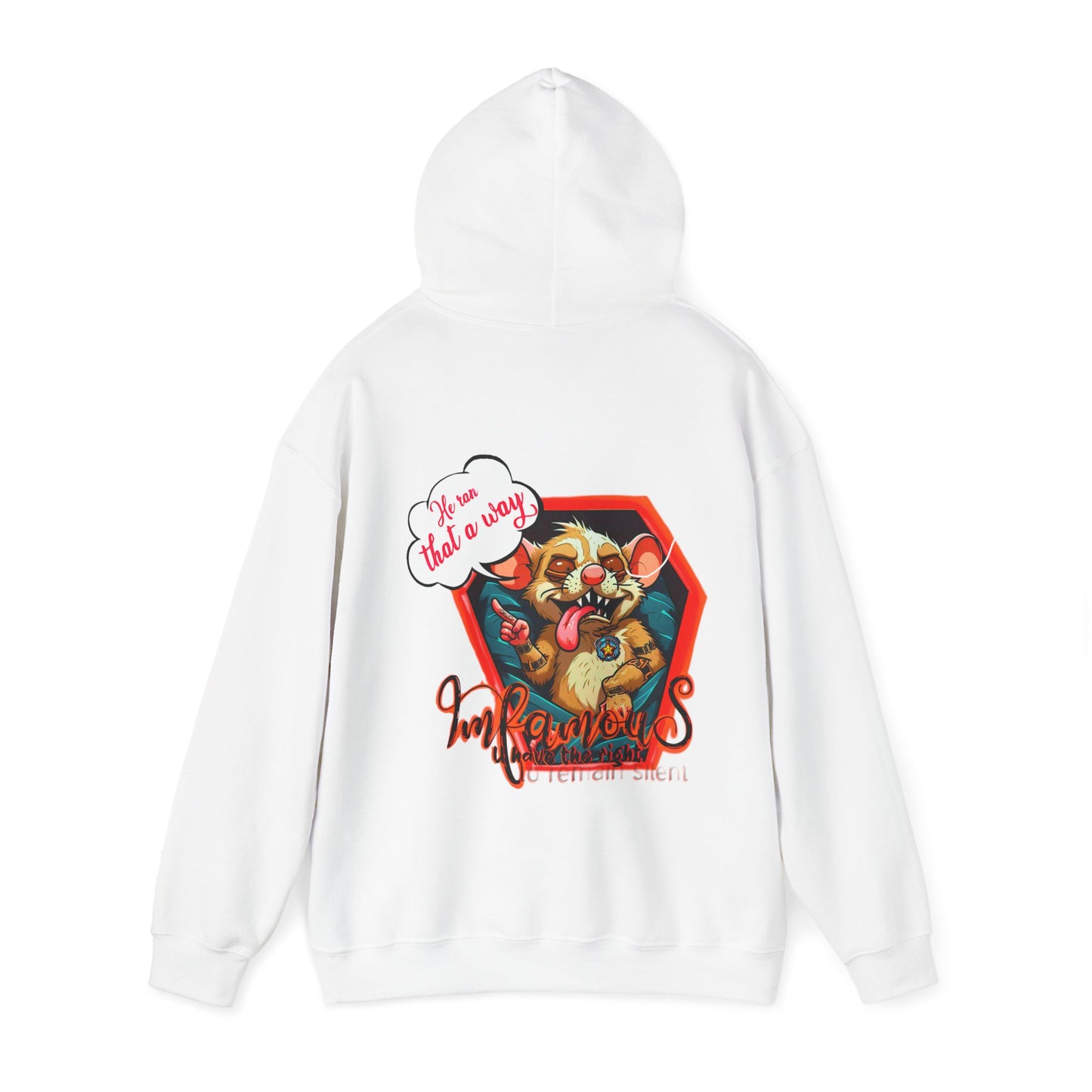 连帽运动衫 - Imfamous Dead Rat Design