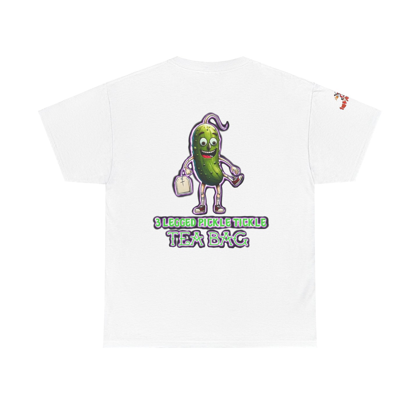 Premium Graphic T-shirt - Imfamous 3 Legged Pickle Tickle Tea Bag Design