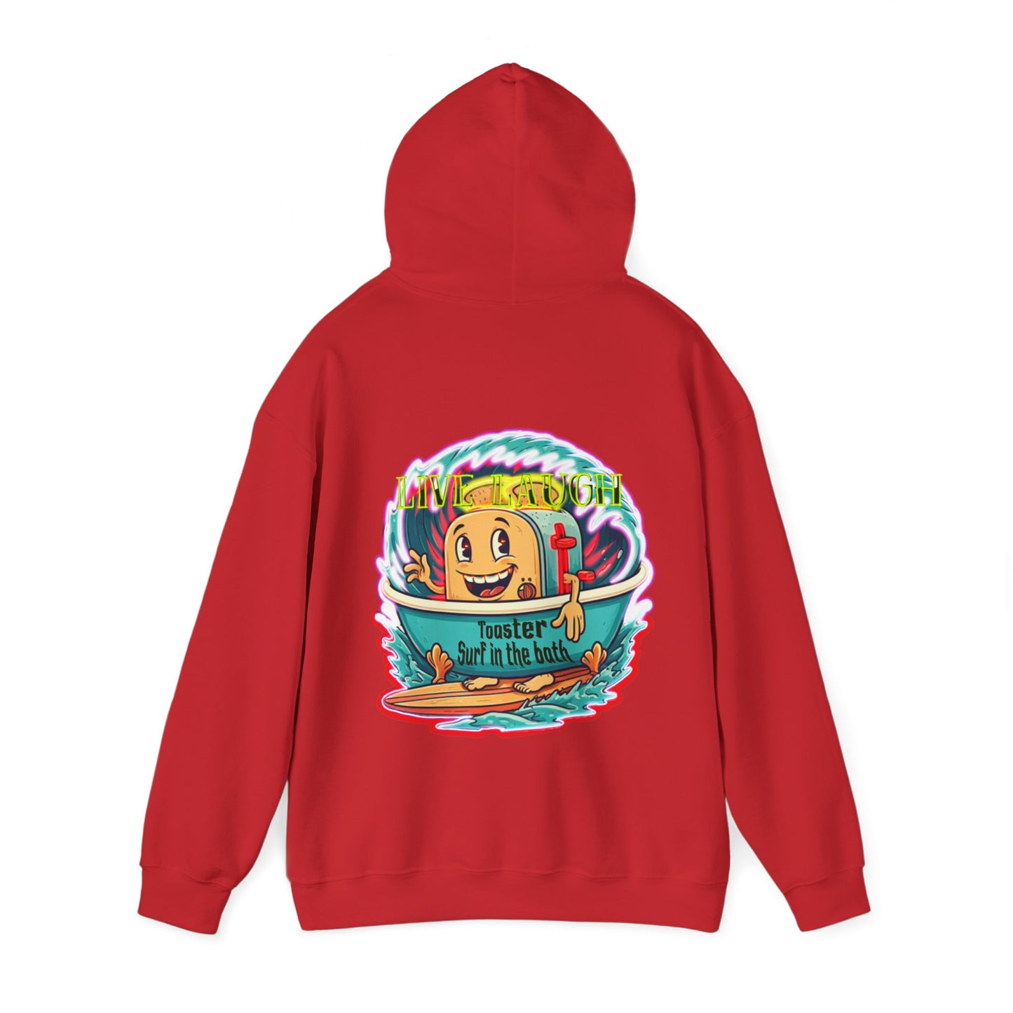 Premium hooded sweatshirt - Funny live laugh Toaster Surf in a bath
