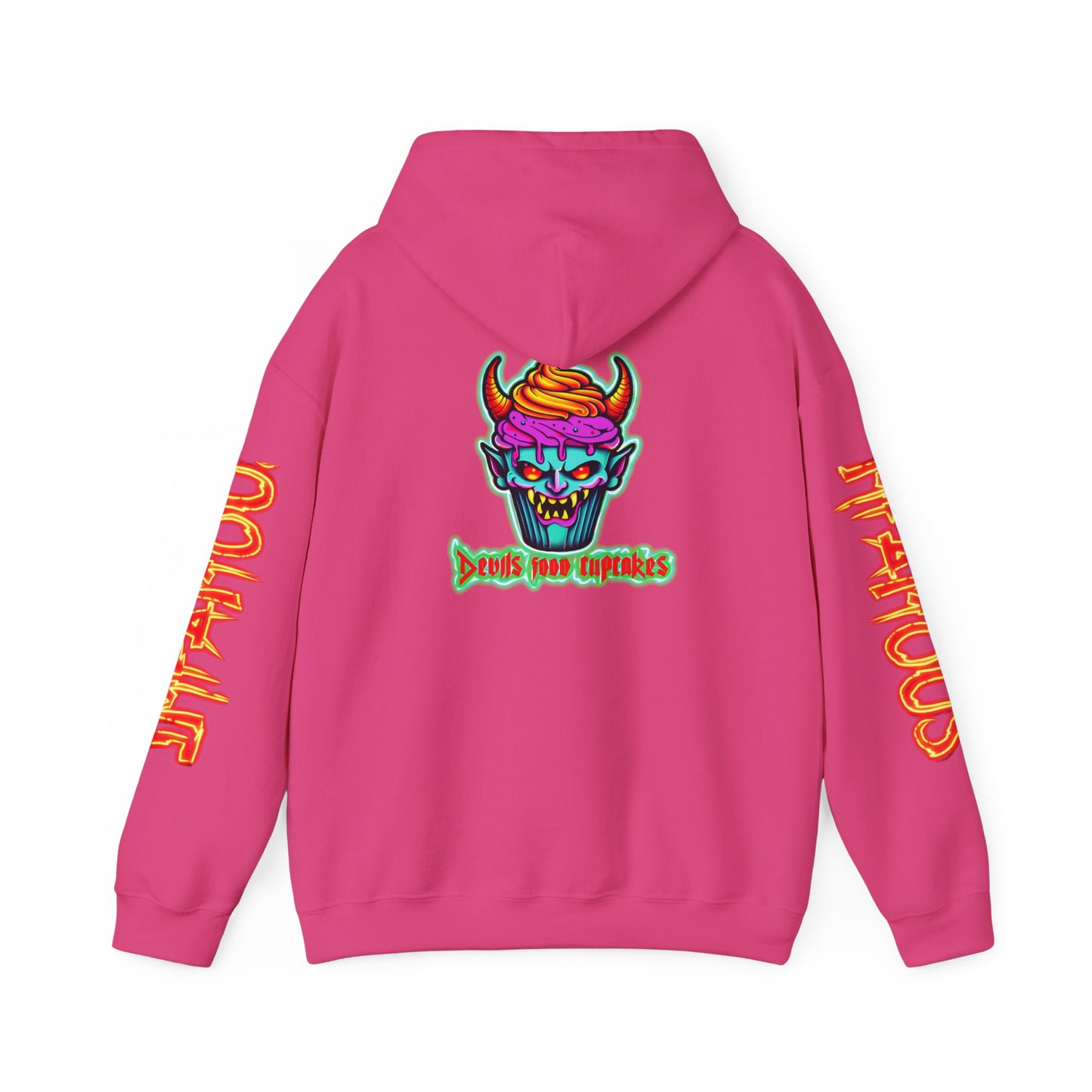 Premium Hooded Sweatshirt Devils Food Cupcake Design #5