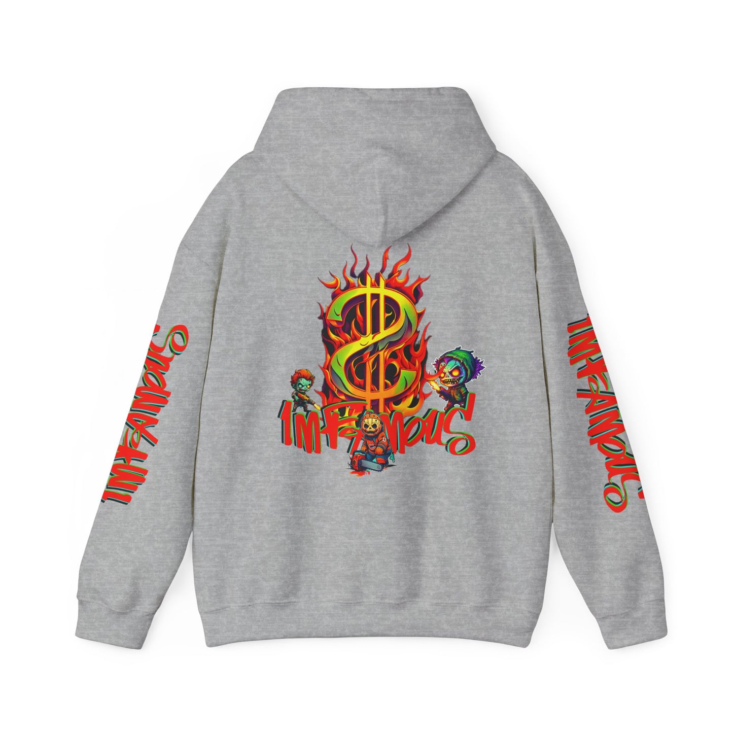 Premium graphic Hoodie - Imfamous halloween Design