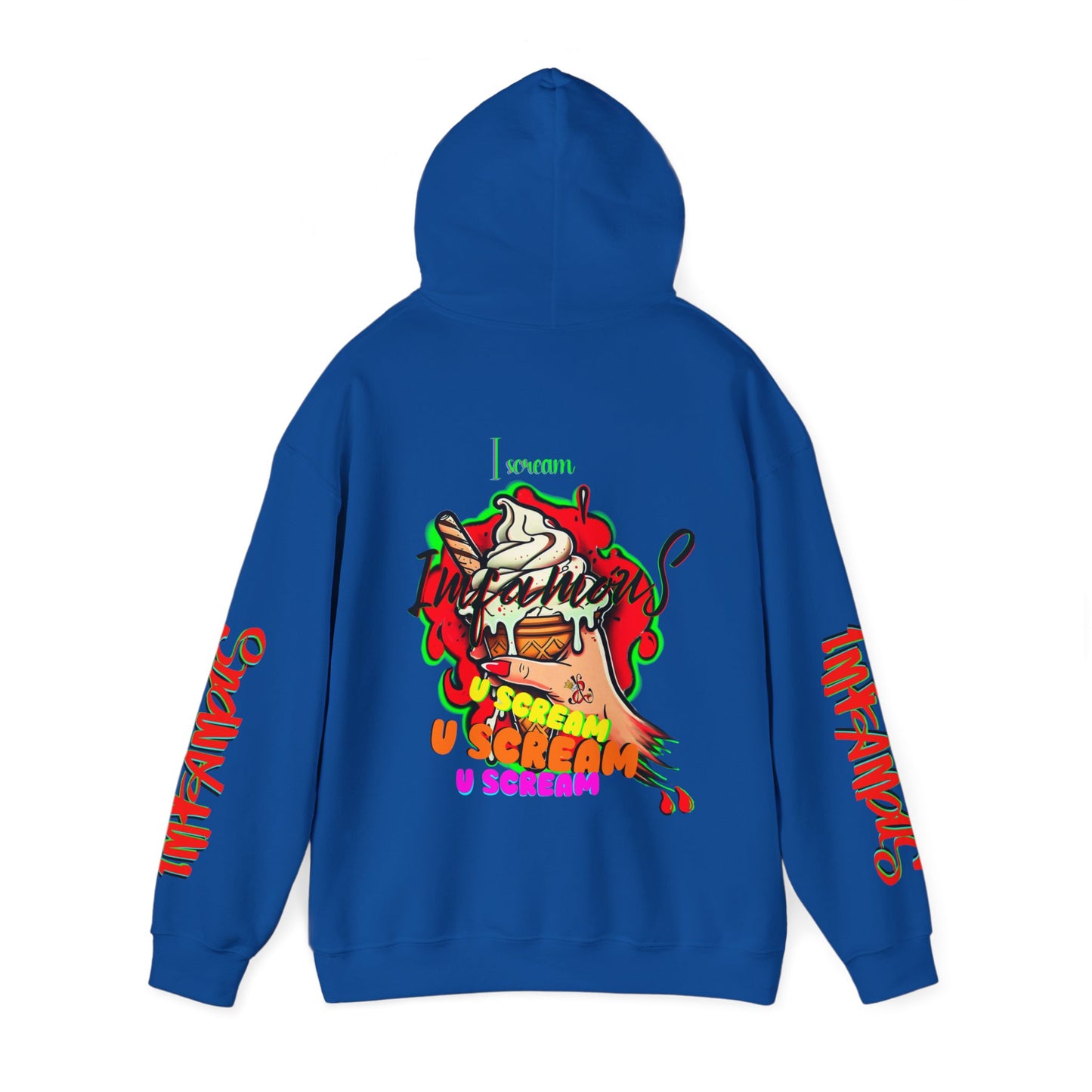 premium Hooded Sweatshirt - Imfamous I-scream Halloween spooky