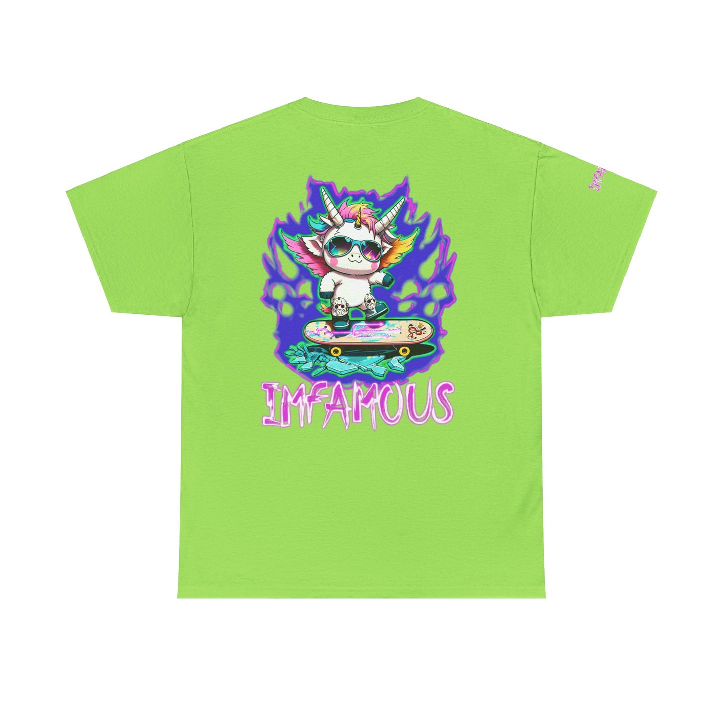 Camiseta gráfica premium: Imfamous Unicorn Breaking The Glass Design #2 (Diseño n.° 2 del famoso unicornio rompiendo el cristal)