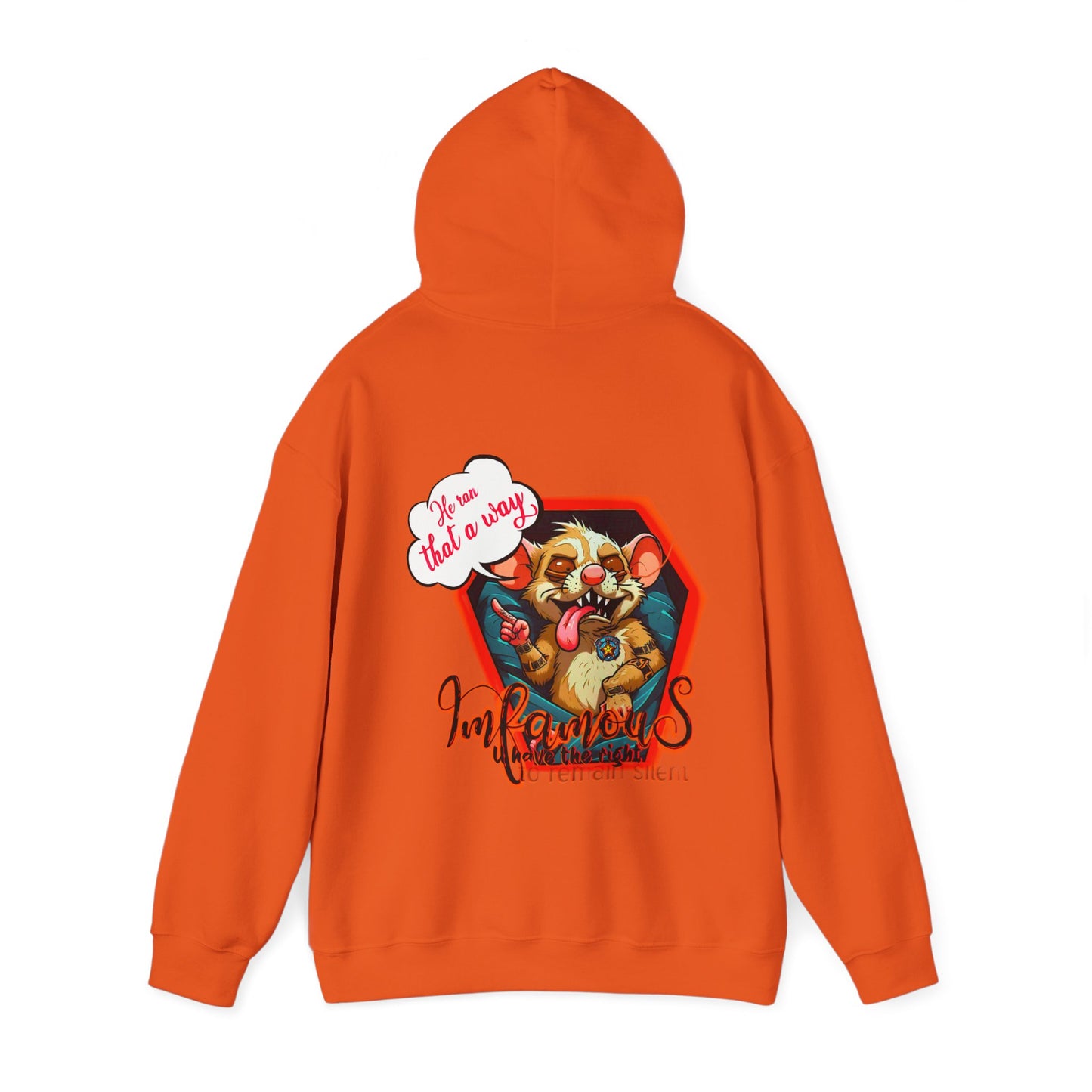 连帽运动衫 - Imfamous Dead Rat Design