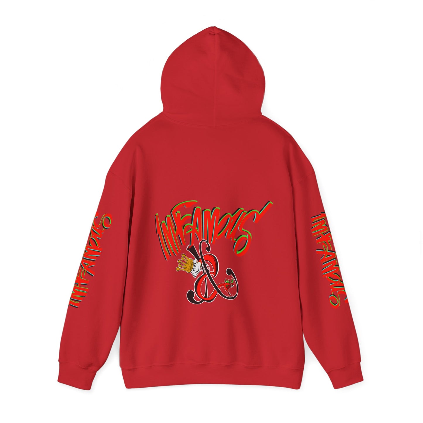 带有 Imfamous 品牌徽标的连帽运动衫