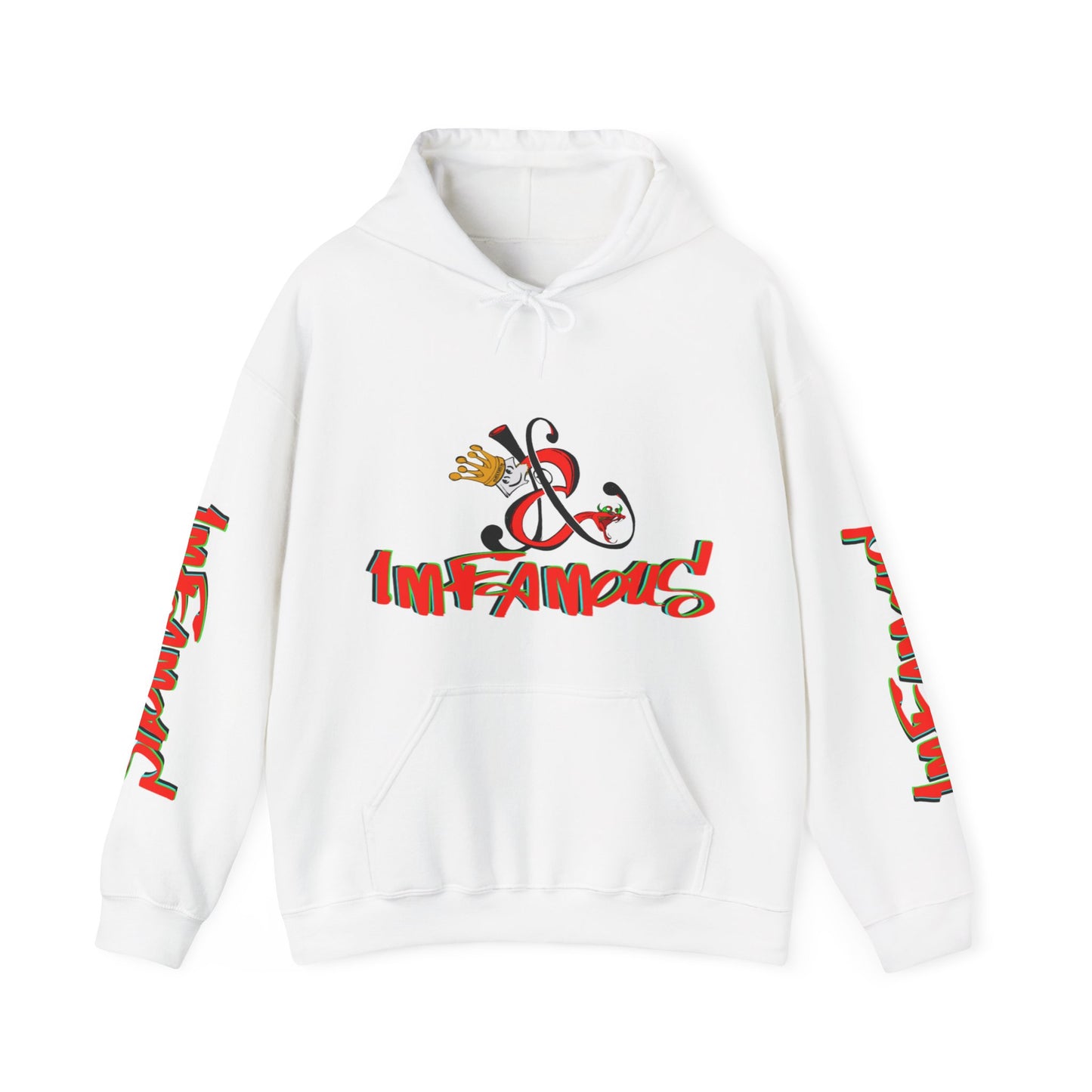 Premium Hooded Sweatshirt - Imfamous Devils Food Cupcake Design