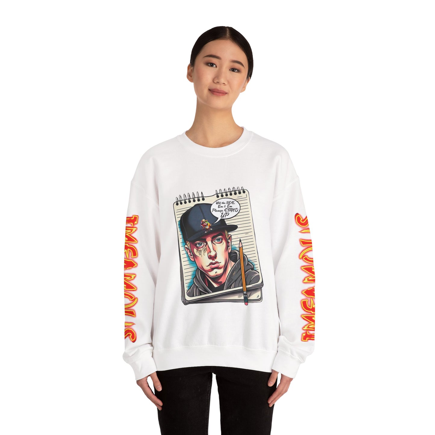 Street Art Crewneck Sweatshirt, Urban Style Sweatshirt, Graphic Hoodie, Casual Wear, Unique Gift for Artists, Streetwear