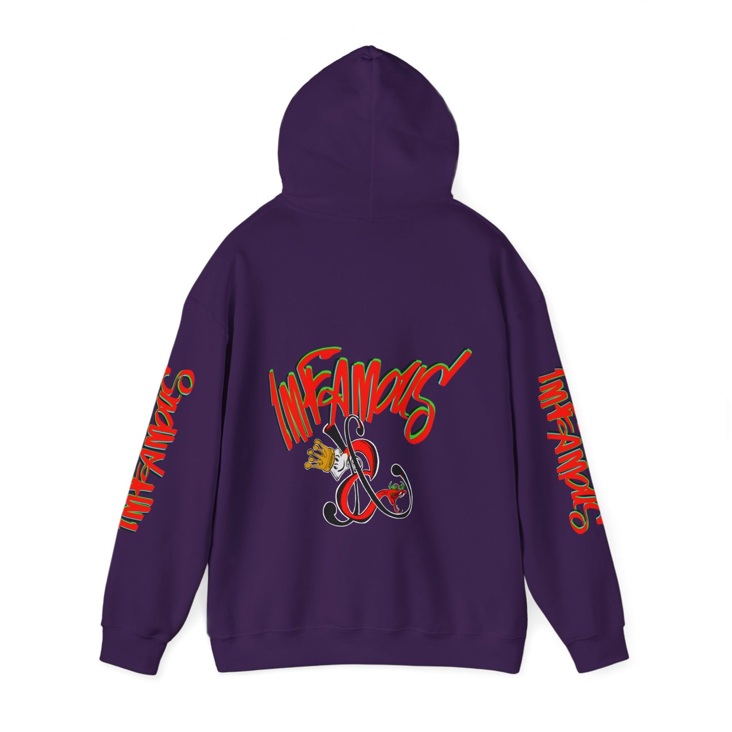 带有 Imfamous 品牌徽标的连帽运动衫