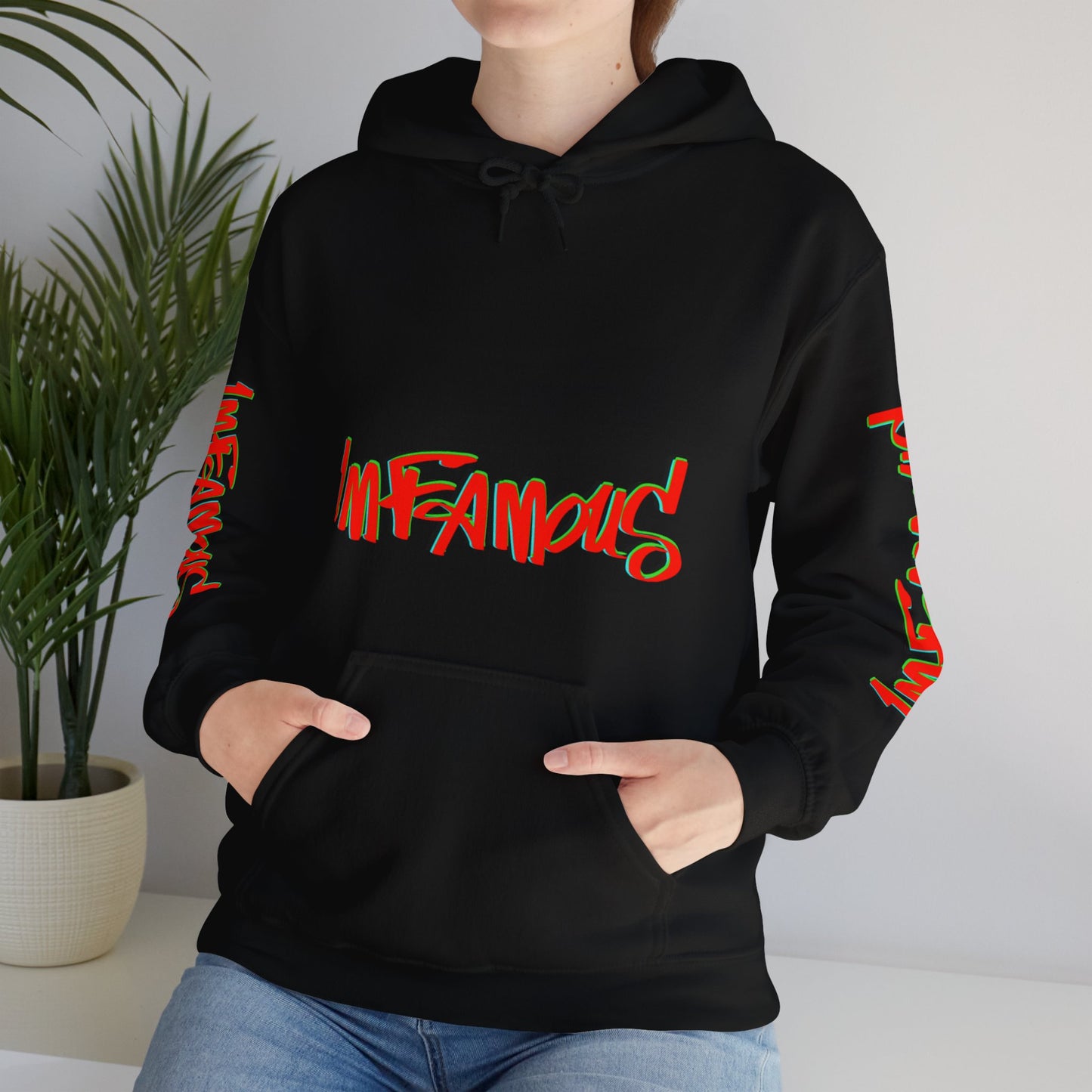 Premium graphic Hoodie - Imfamous halloween Design