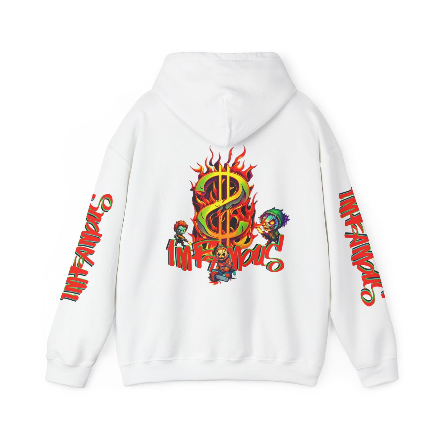 Premium graphic Hoodie - Imfamous halloween Design