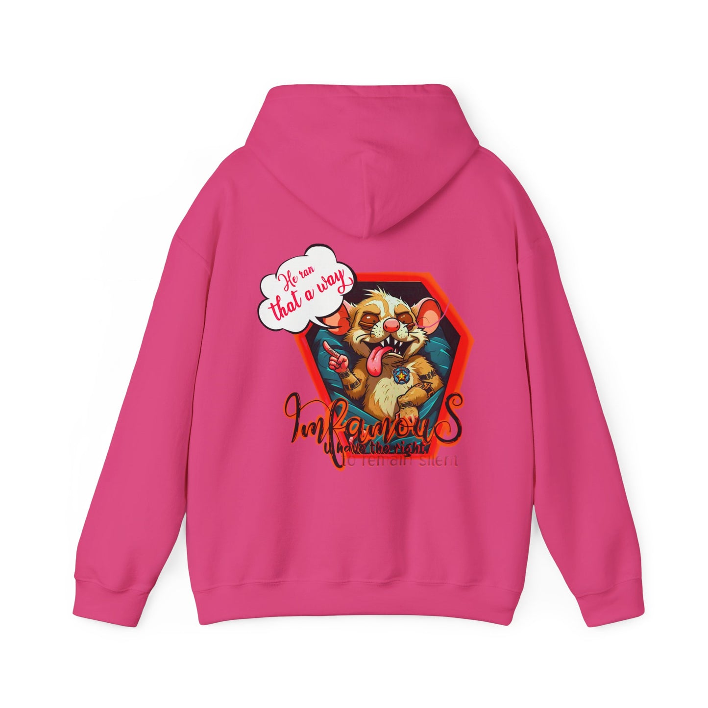 连帽运动衫 - Imfamous Dead Rat Design