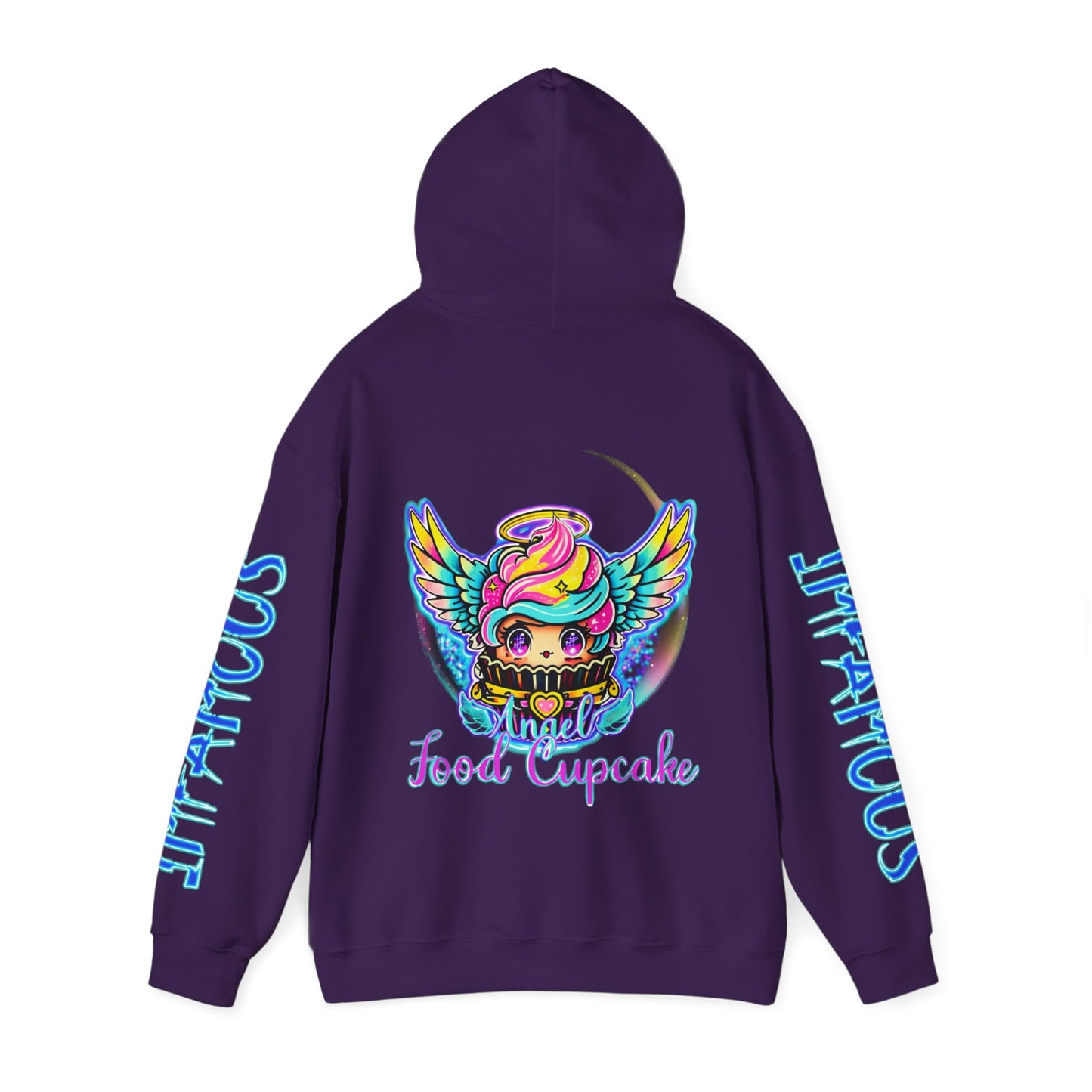 Imfamous Angel Cupcake Graphic Hoodie - Stylish Unisex Heavy Blend Sweatshirt