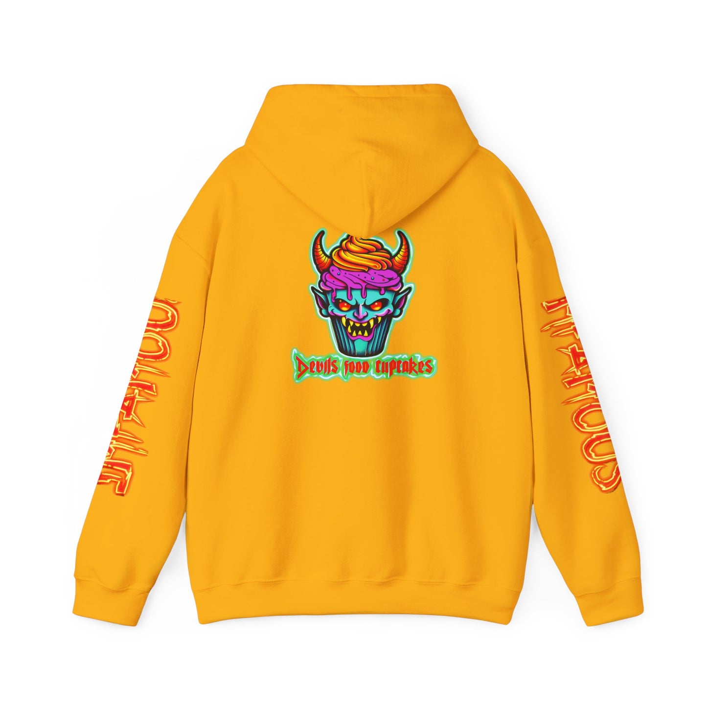 Premium Hooded Sweatshirt Devils Food Cupcake Design #5