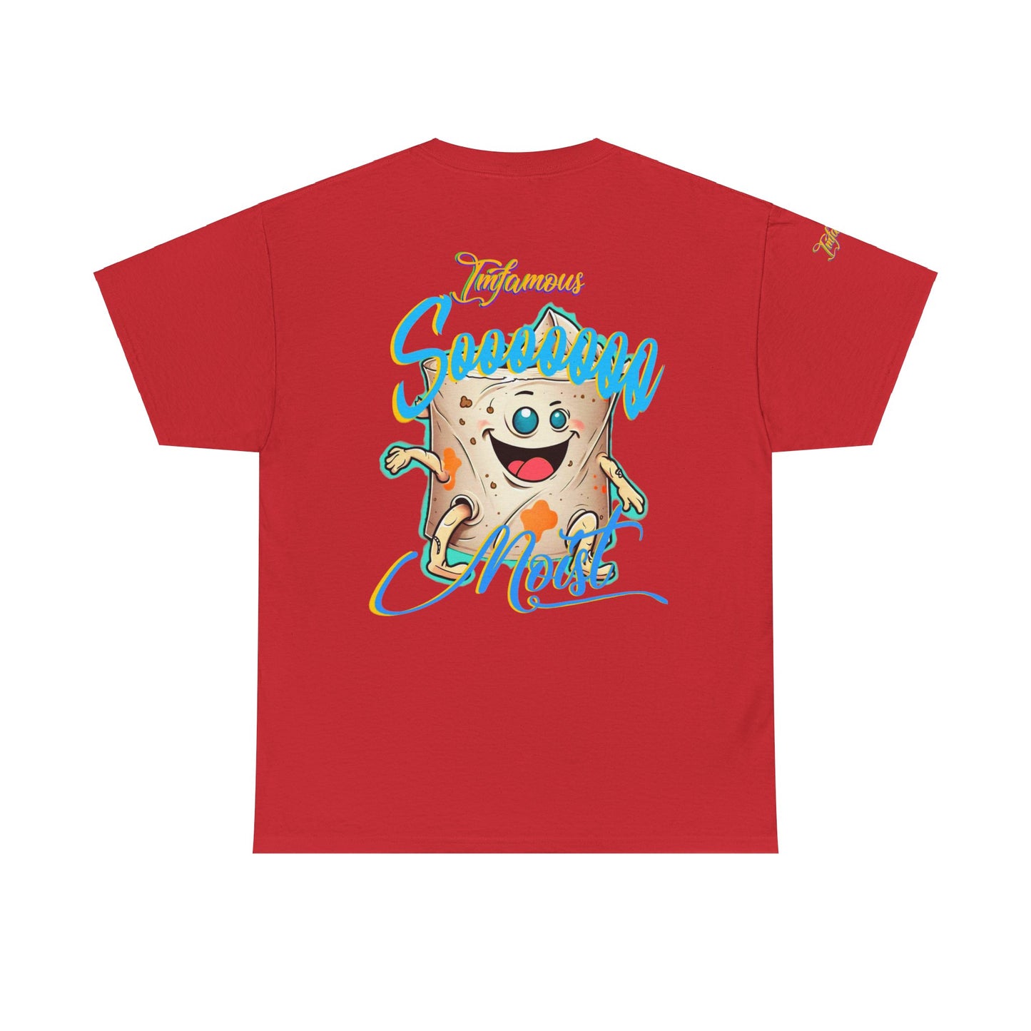 Premium graphic T-shirt - Funny Toilet paper humor - Imfamous oh so moist
