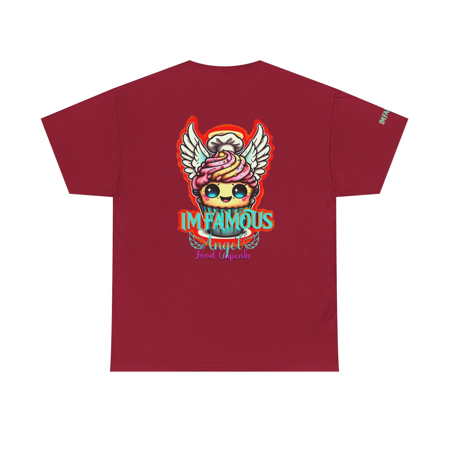 Camiseta de algodón con el famoso diseño de cupcakes Angel Food