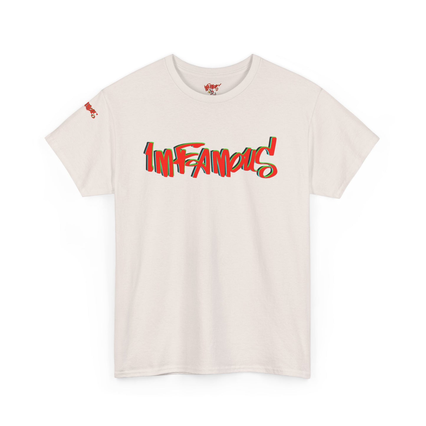 Premium graphic T-shirt - Imfamous halloween logo Design