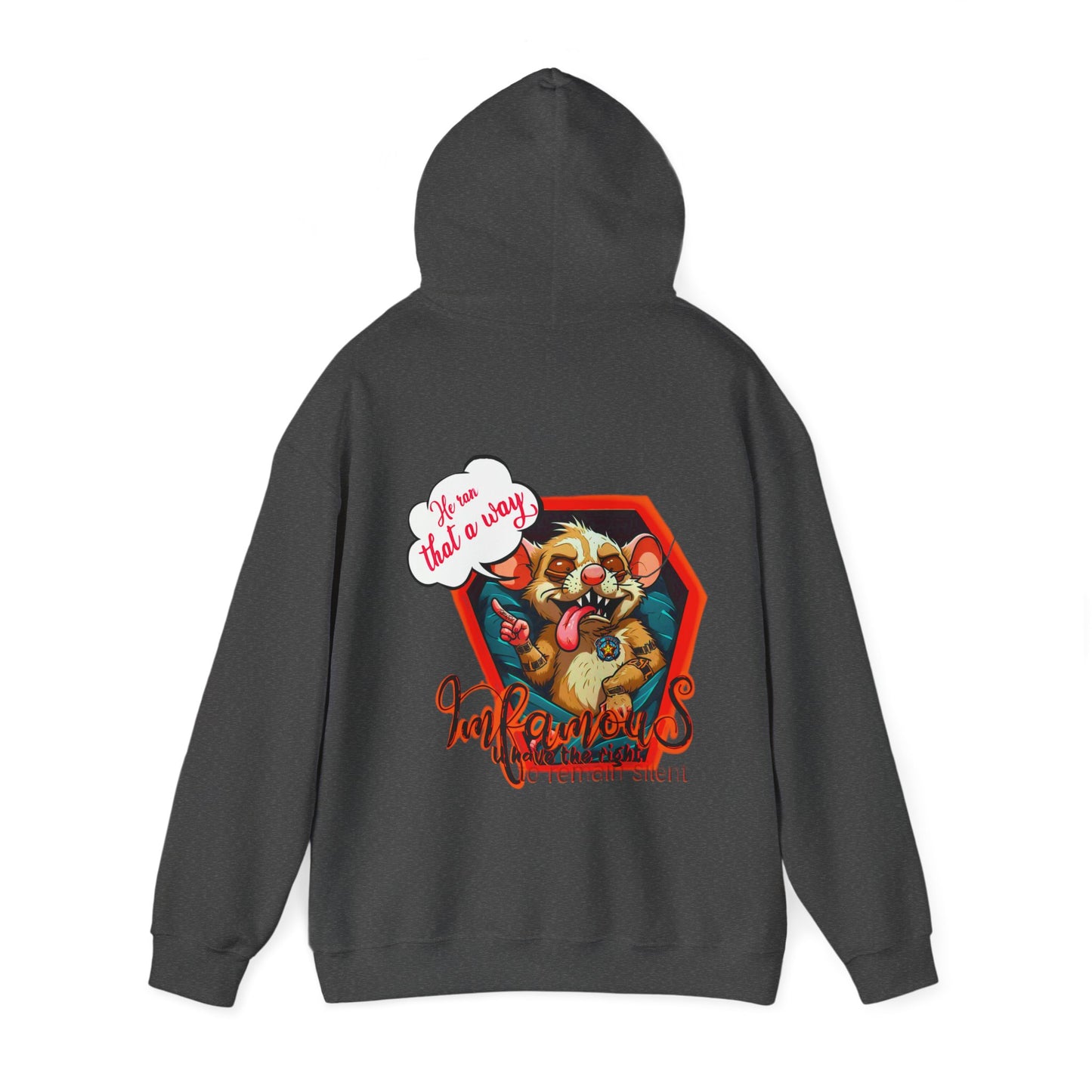 连帽运动衫 - Imfamous Dead Rat Design