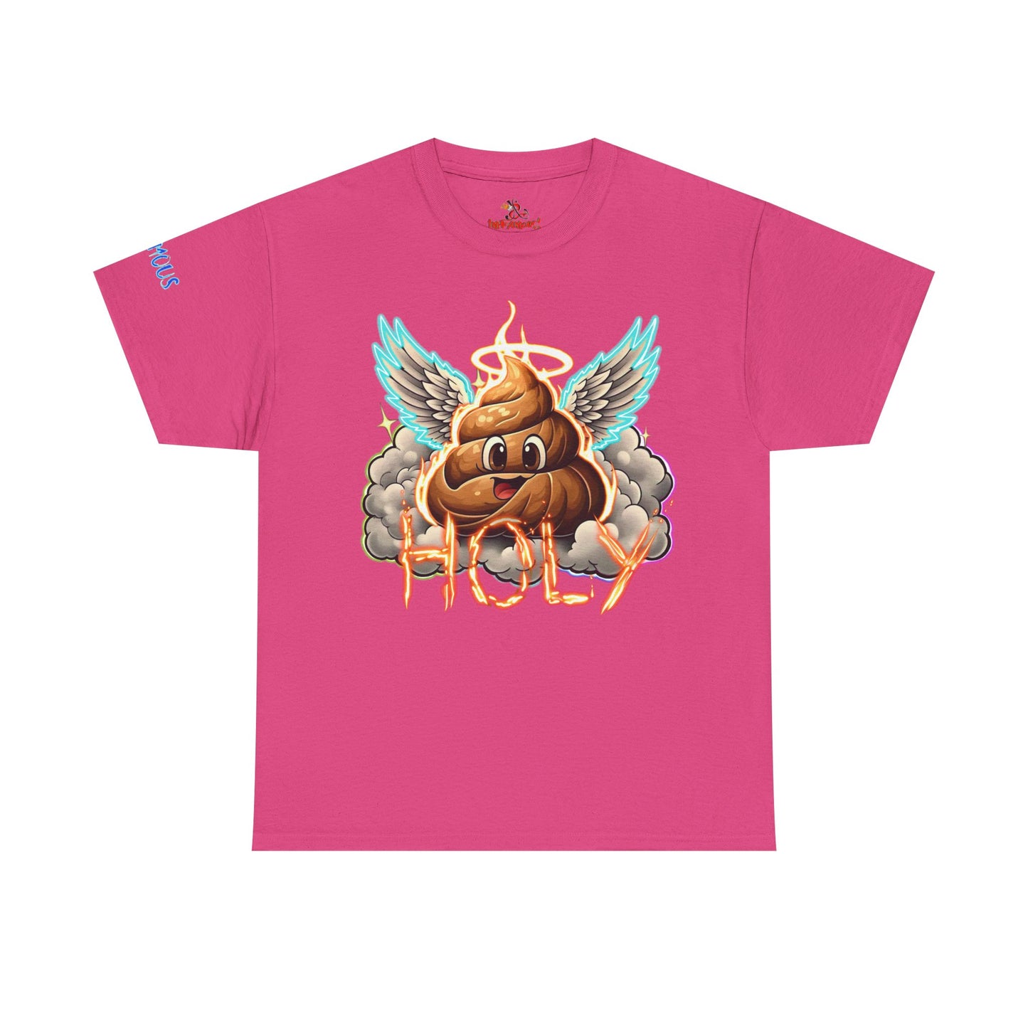 Funny Holy Poop Unisex Heavy Cotton Tee - Hilarious Graphic T-Shirt, Sarcastic Gift Shirt, Humorous Novelty Top, Gag Joke