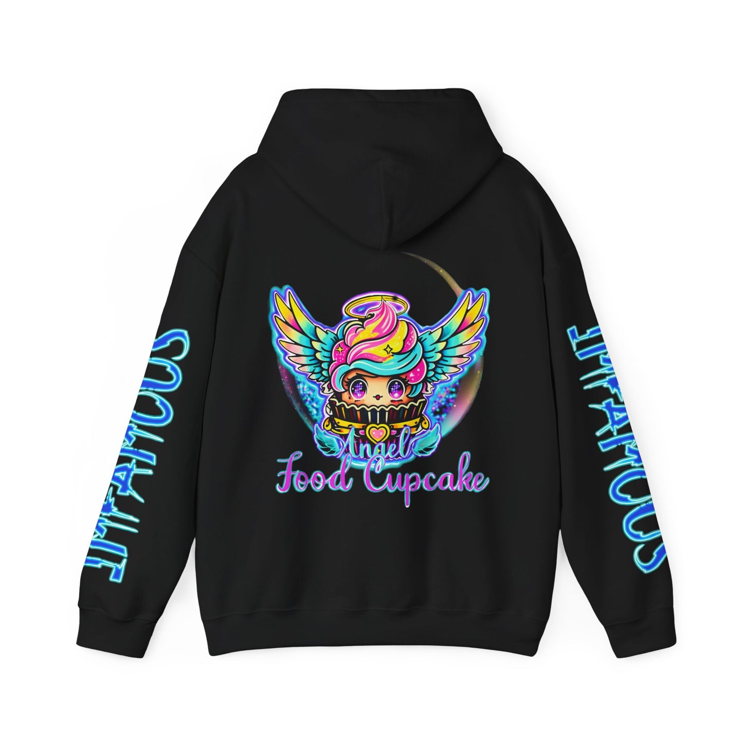 Imfamous Angel Cupcake Graphic Hoodie - Stylish Unisex Heavy Blend Sweatshirt