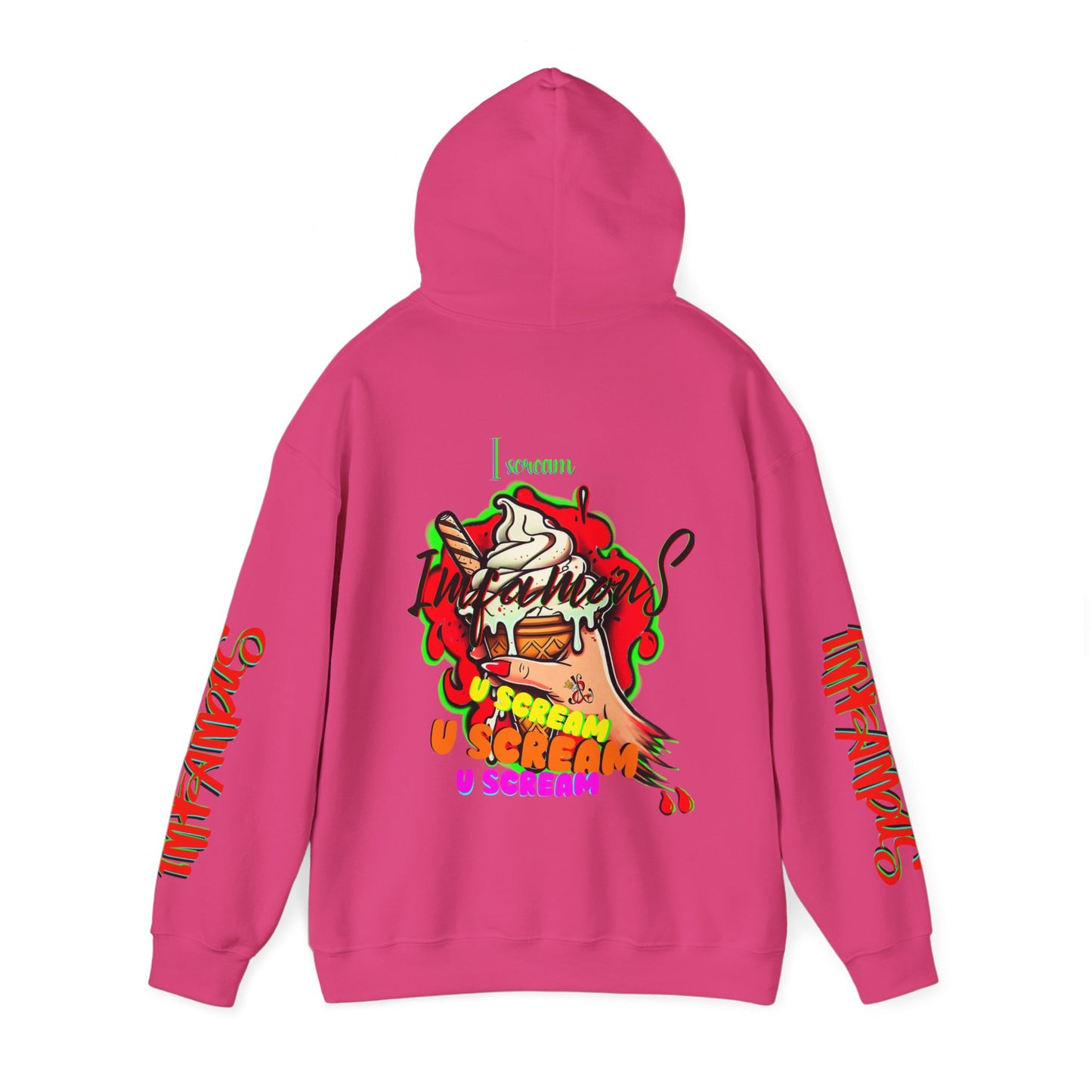 premium Hooded Sweatshirt - Imfamous I-scream Halloween spooky