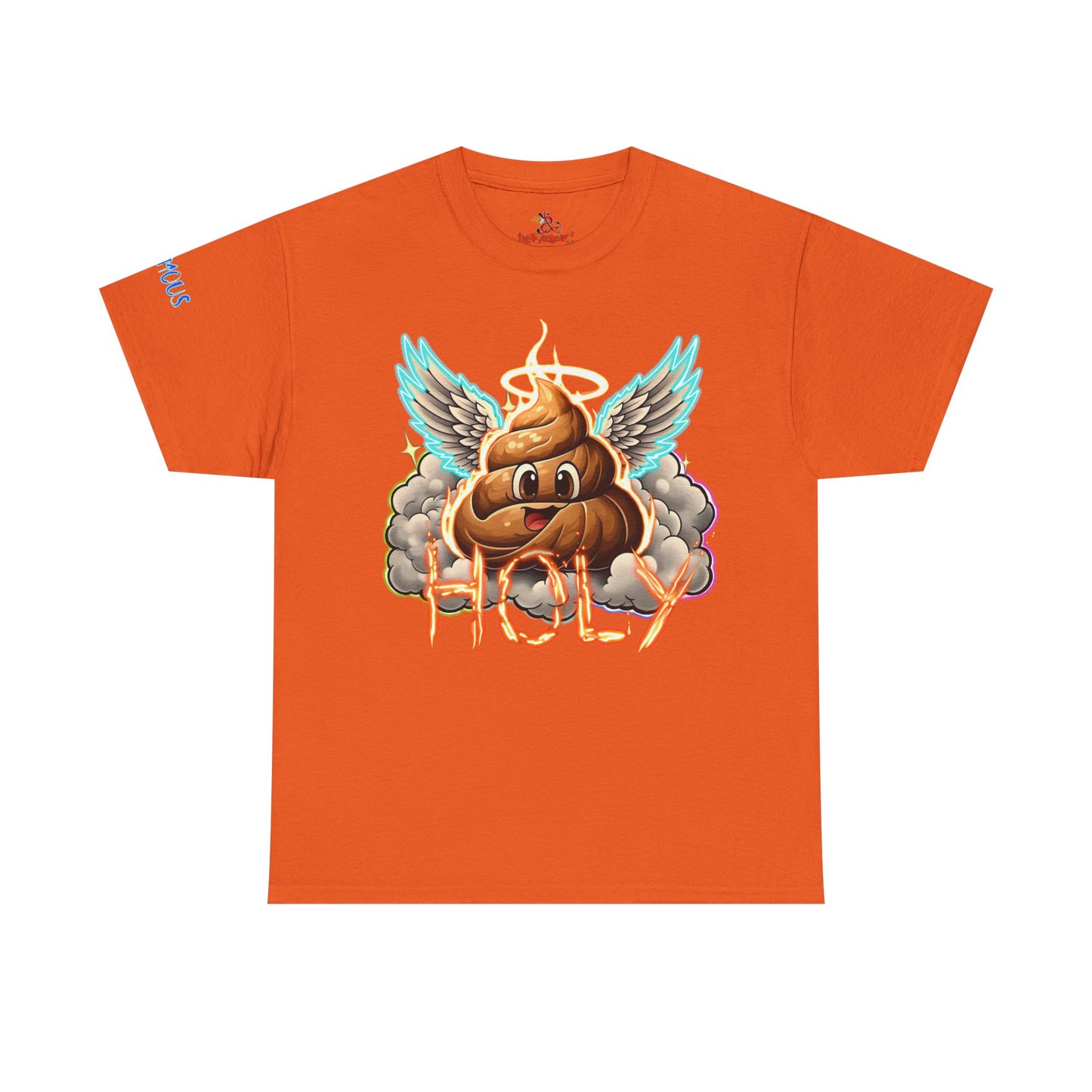 Funny Holy Poop Unisex Heavy Cotton Tee - Hilarious Graphic T-Shirt, Sarcastic Gift Shirt, Humorous Novelty Top, Gag Joke