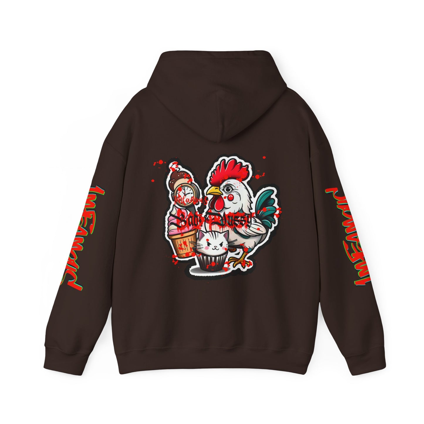 Sudadera con capucha con el famoso diseño de Bad Pussy Cat - Unisex