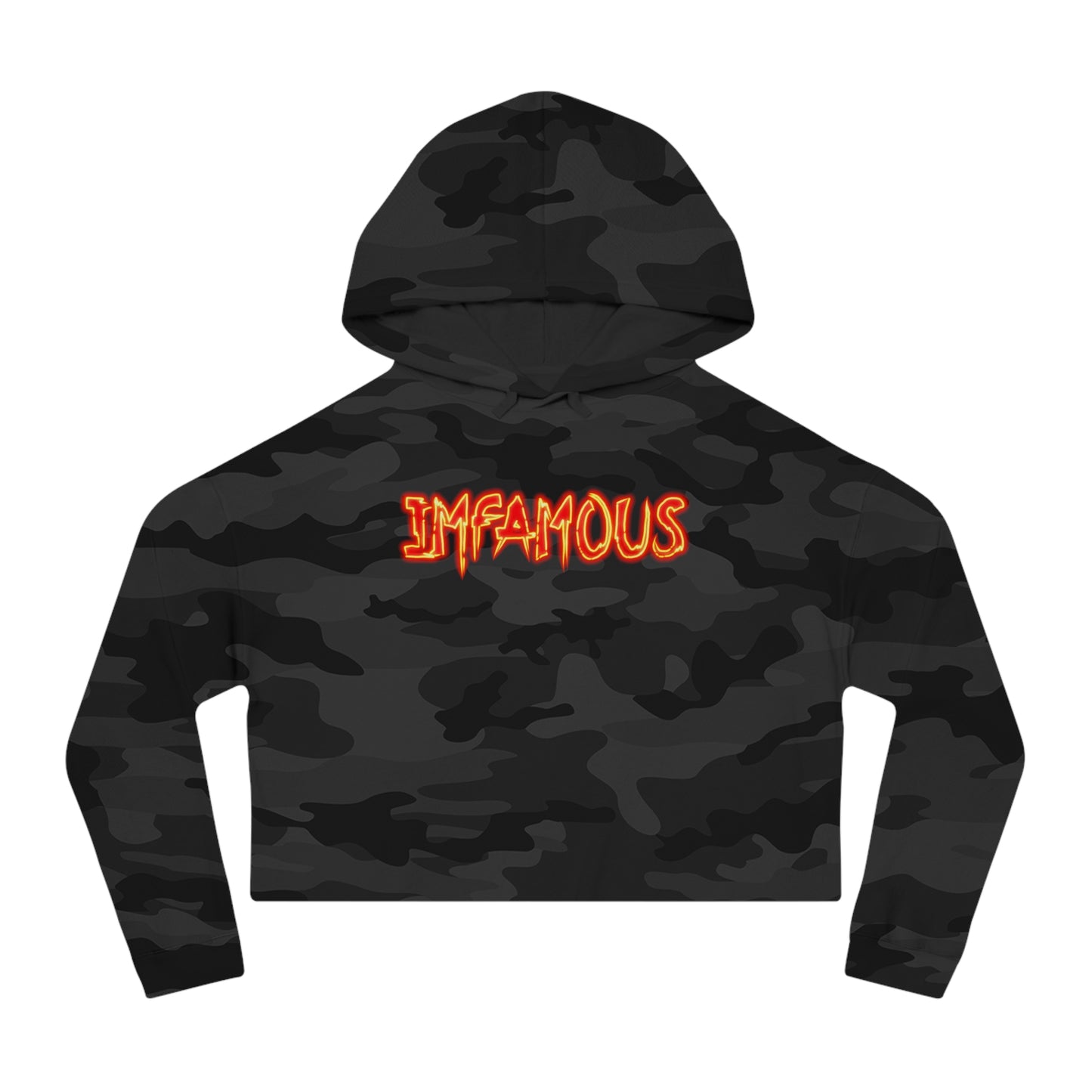 Cropped Hoodie Imfamous Women's Crop Top Sweatshirt