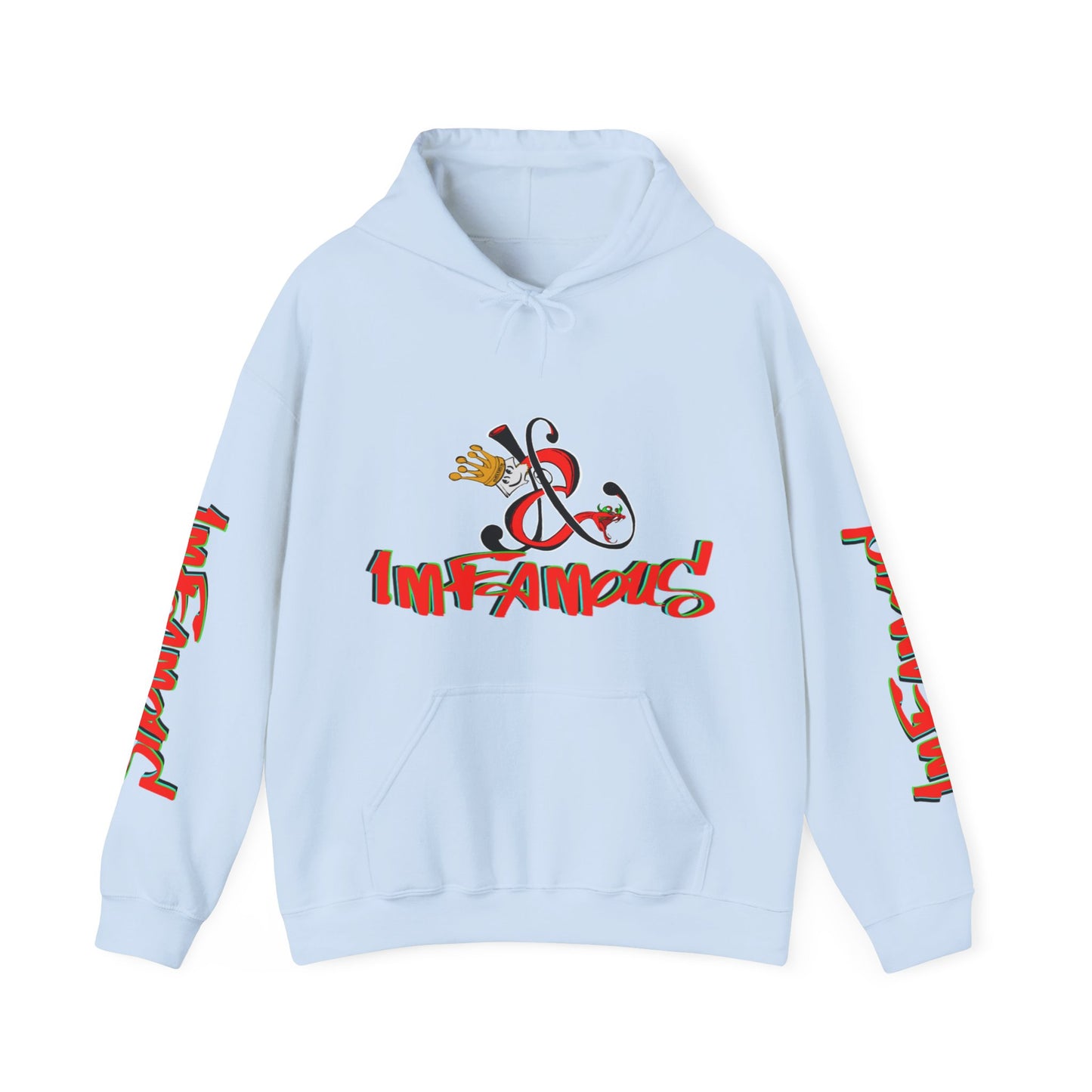 Premium Hooded Sweatshirt - Imfamous Devils Food Cupcake Design