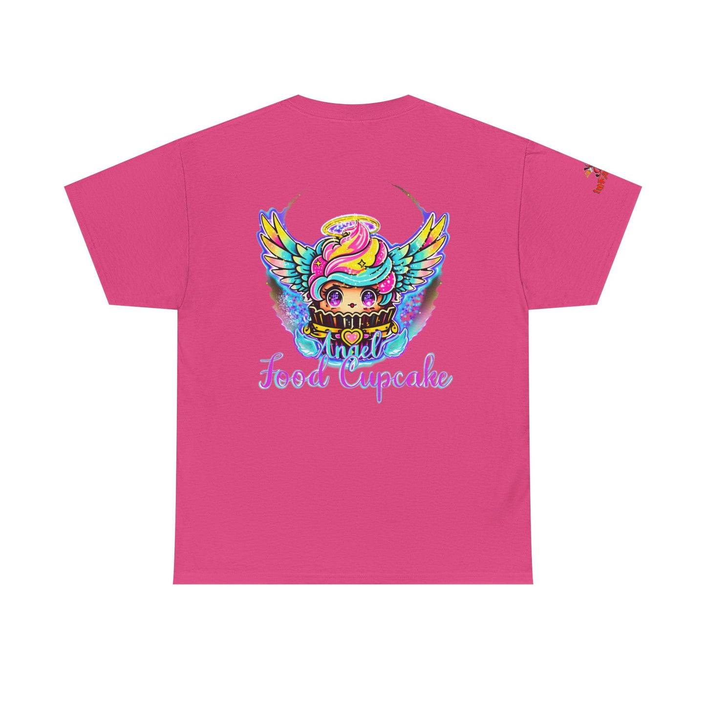 Unisex Heavy Cotton Tee - Imfamous Angel Food Cupcake Design #4