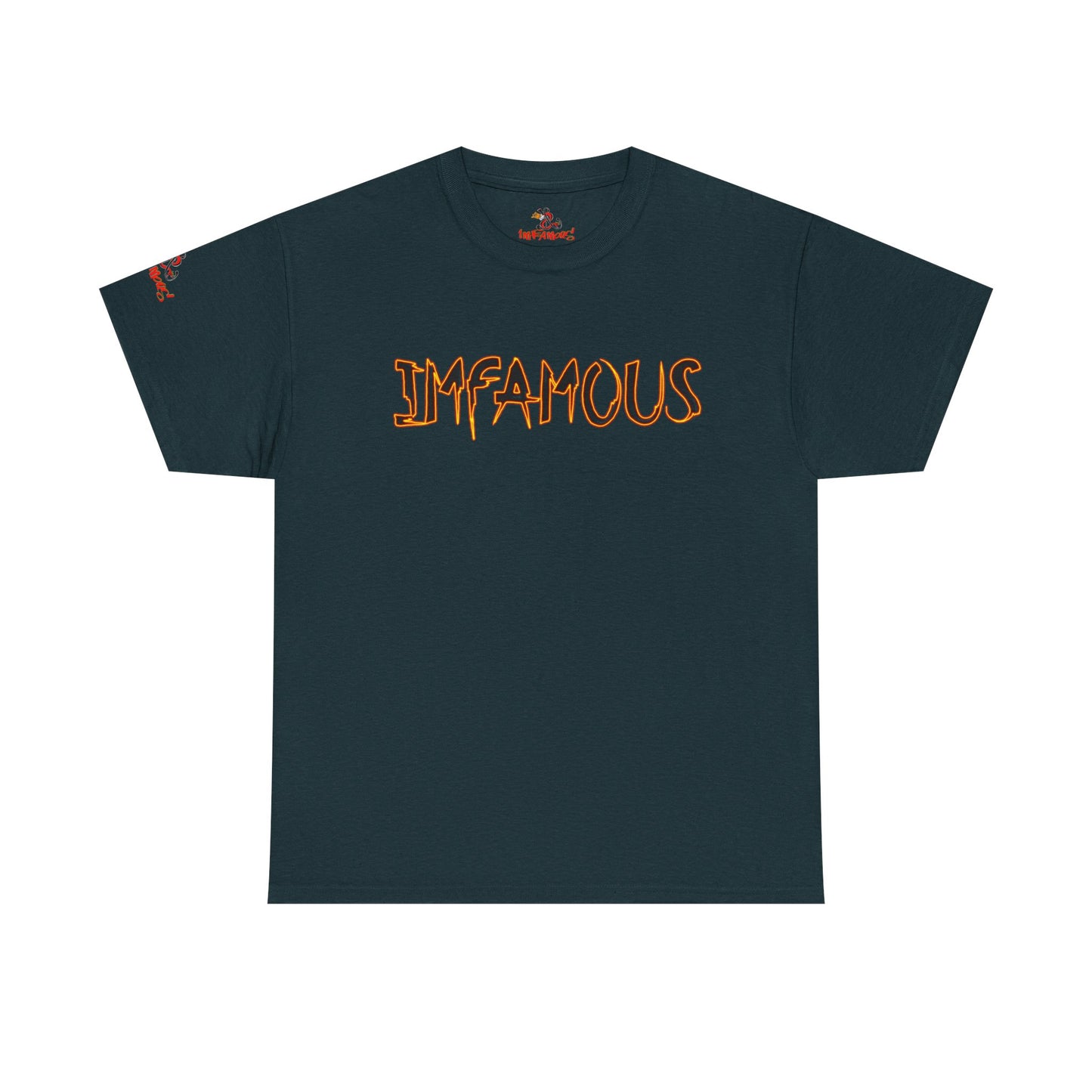 Imfamous Devils Food Cupcake Zombie attack Graphic Tee - Fun Casual Wear, Unisex T-Shirt for Food Lovers, Halloween fun gift