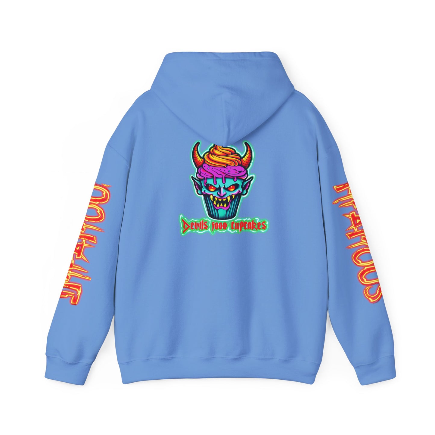 Premium Hooded Sweatshirt Devils Food Cupcake Design #5