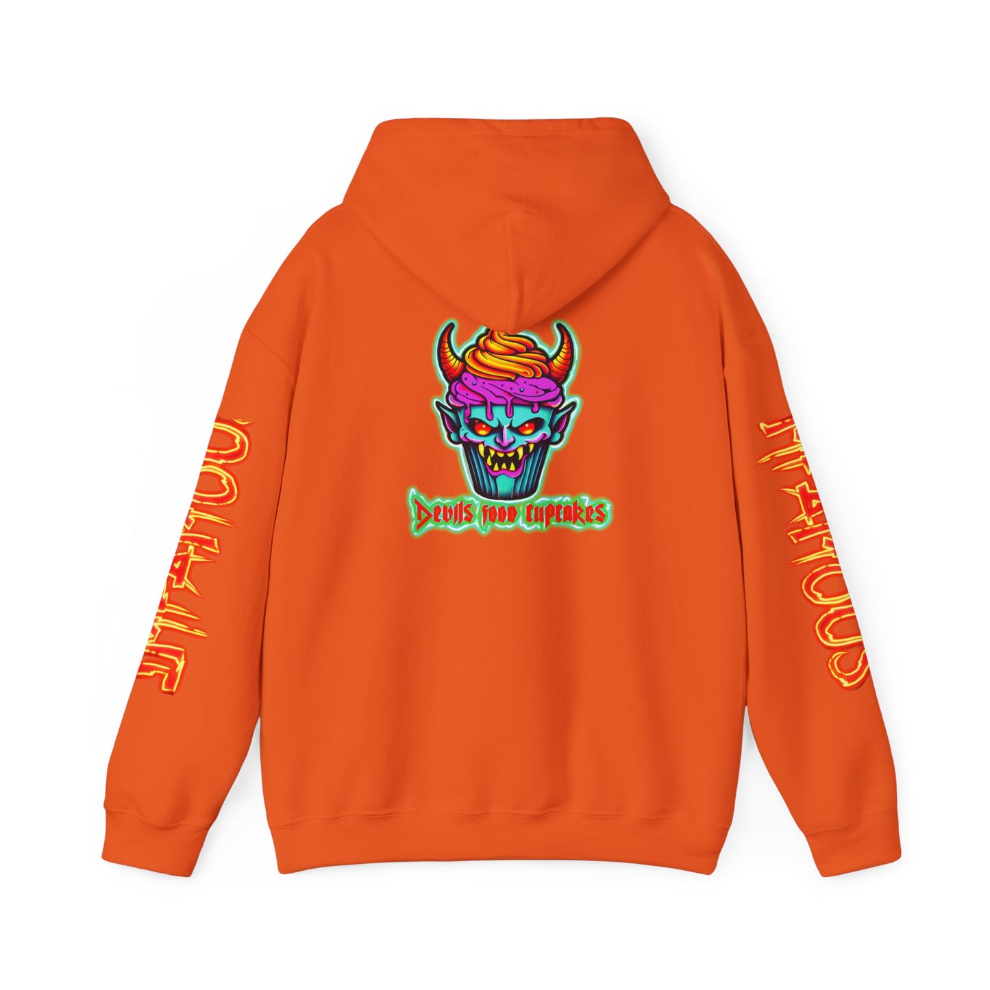 Premium Hooded Sweatshirt Devils Food Cupcake Design #5