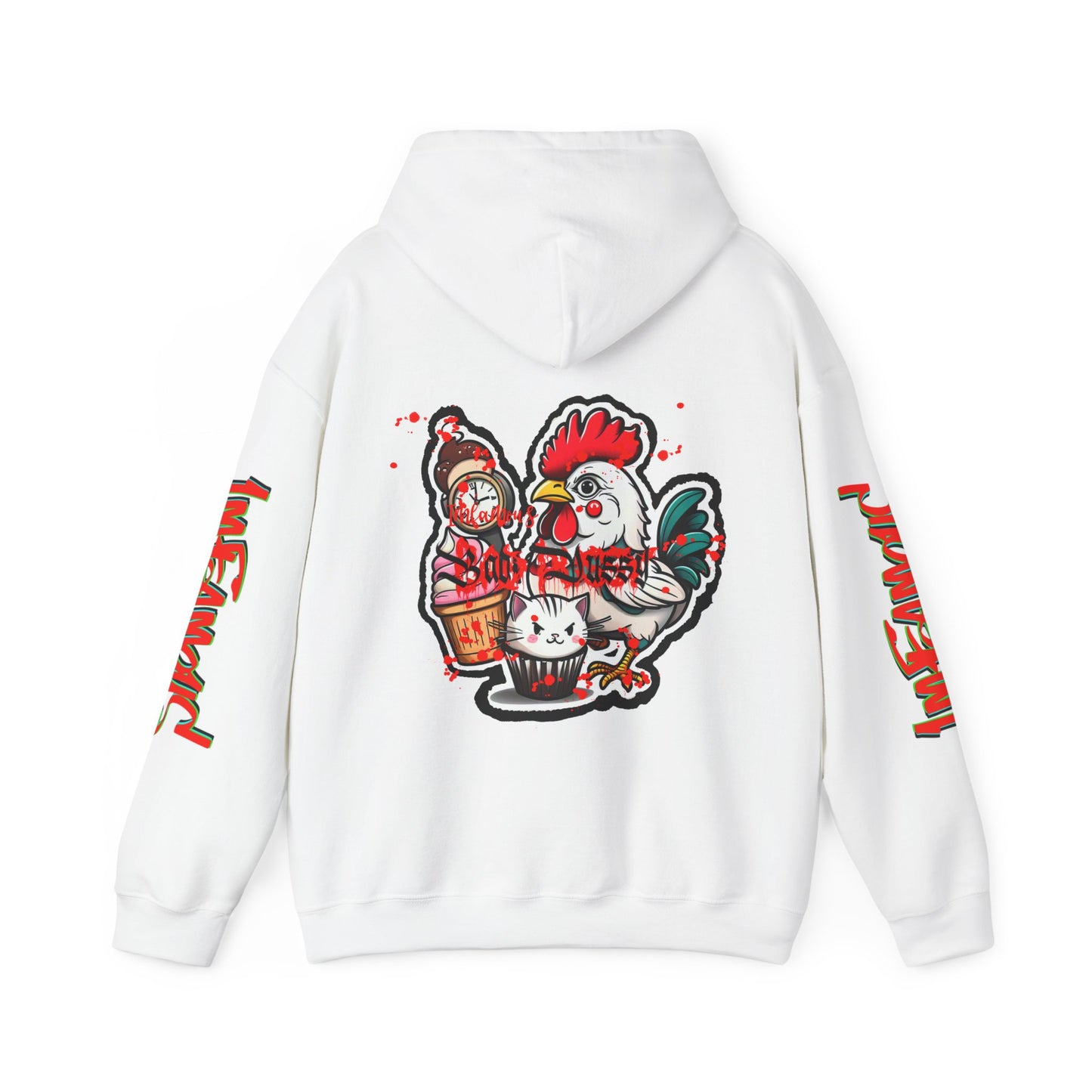 Sudadera con capucha con el famoso diseño de Bad Pussy Cat - Unisex