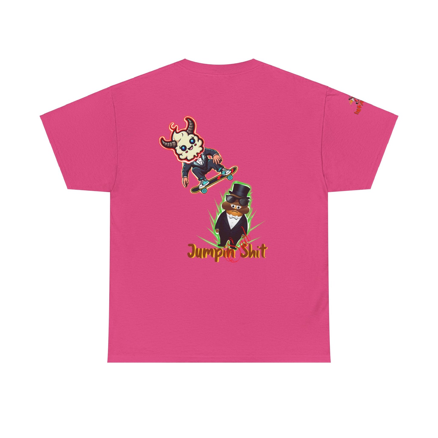 Imfamous jumpin Sad Shit premium graphic Tee - Imfamous Jumping Sad Shit Design